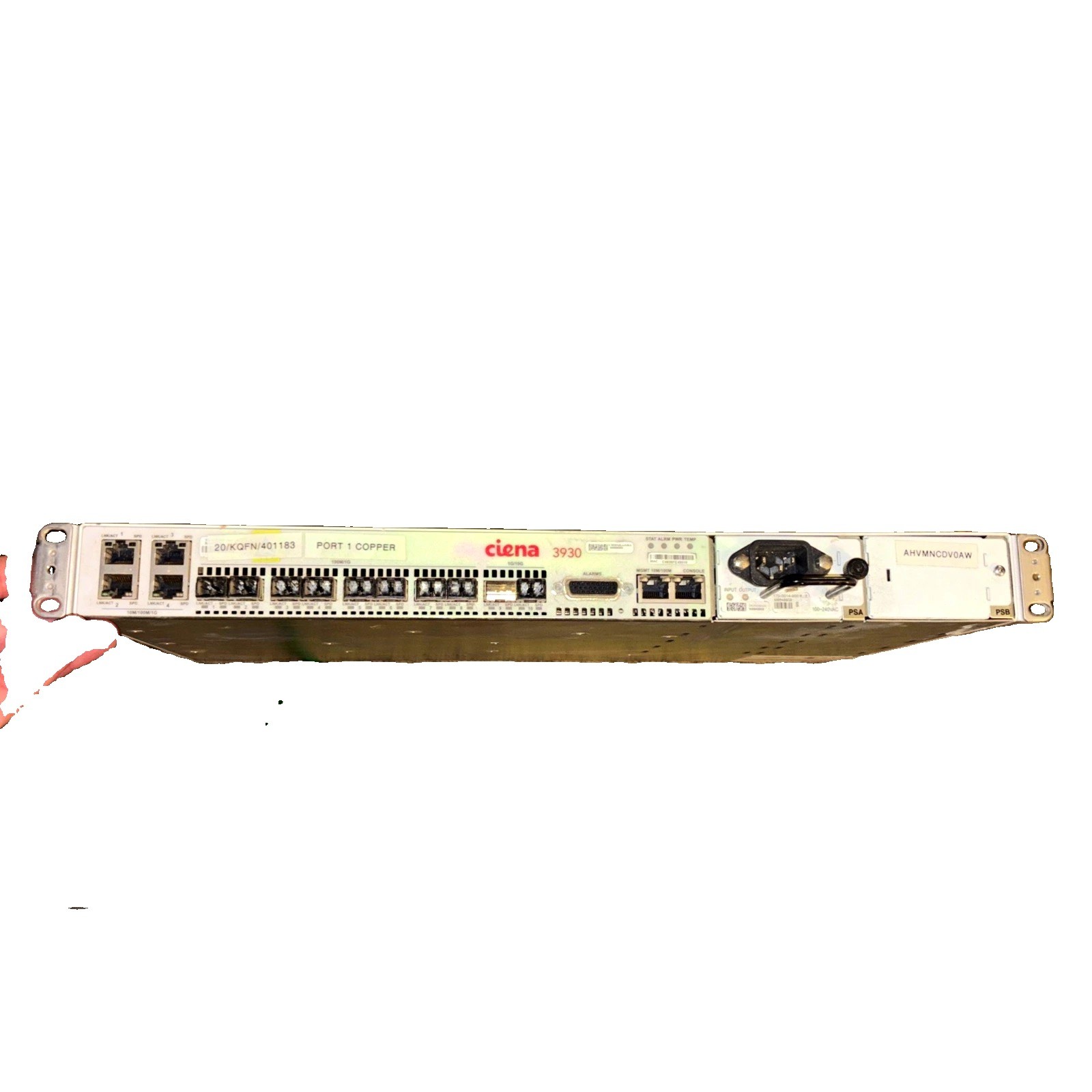 Ciena 3930 170-3930-900 8-Port 1G Dual 10G SFP+ Ethernet Network Switch