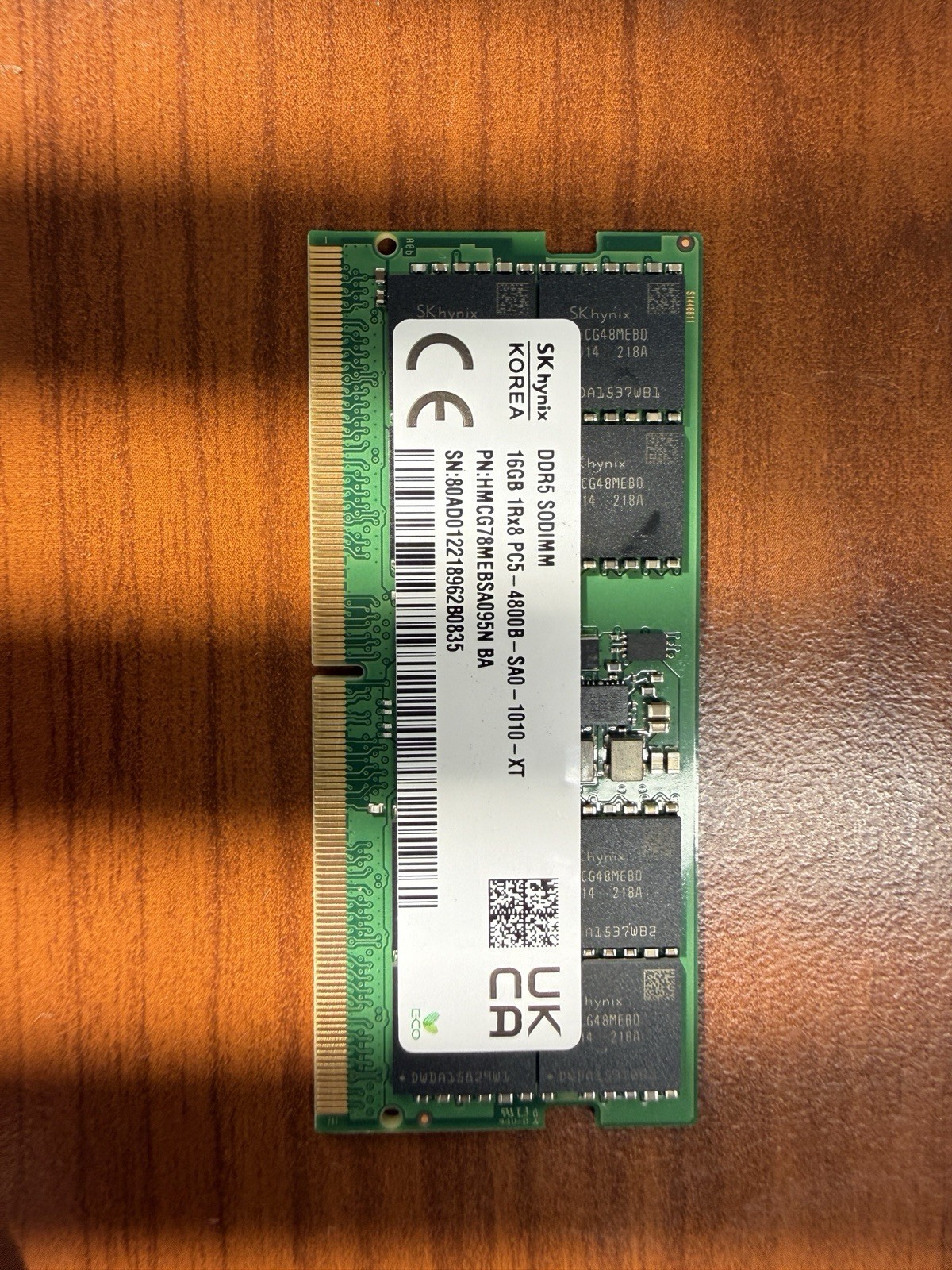 SK Hynix 16GB 1Rx8 PC5-4800B DDR5 4800MHz SODIMM Laptop Memory