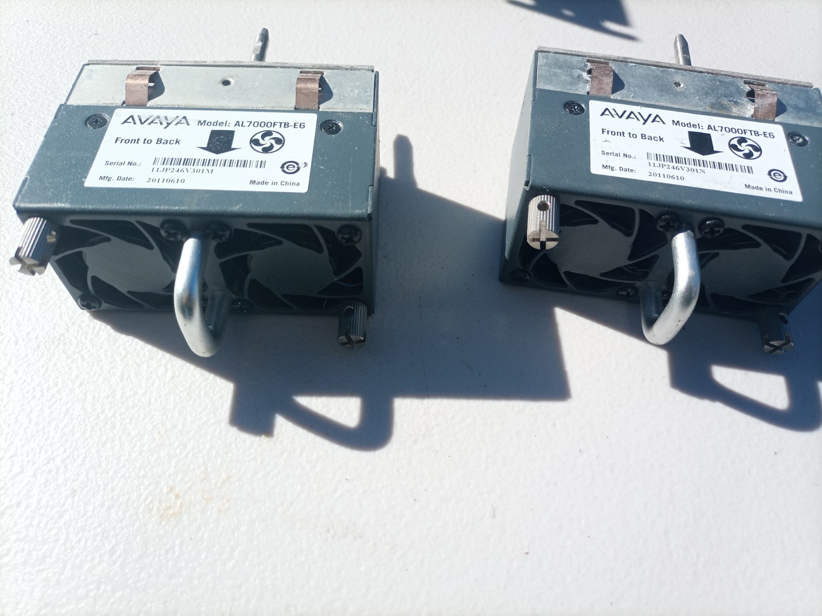 Avaya AL7000FTB-E6 VSP 7000 Front to Back Cooling Fan Lot of 2 fans