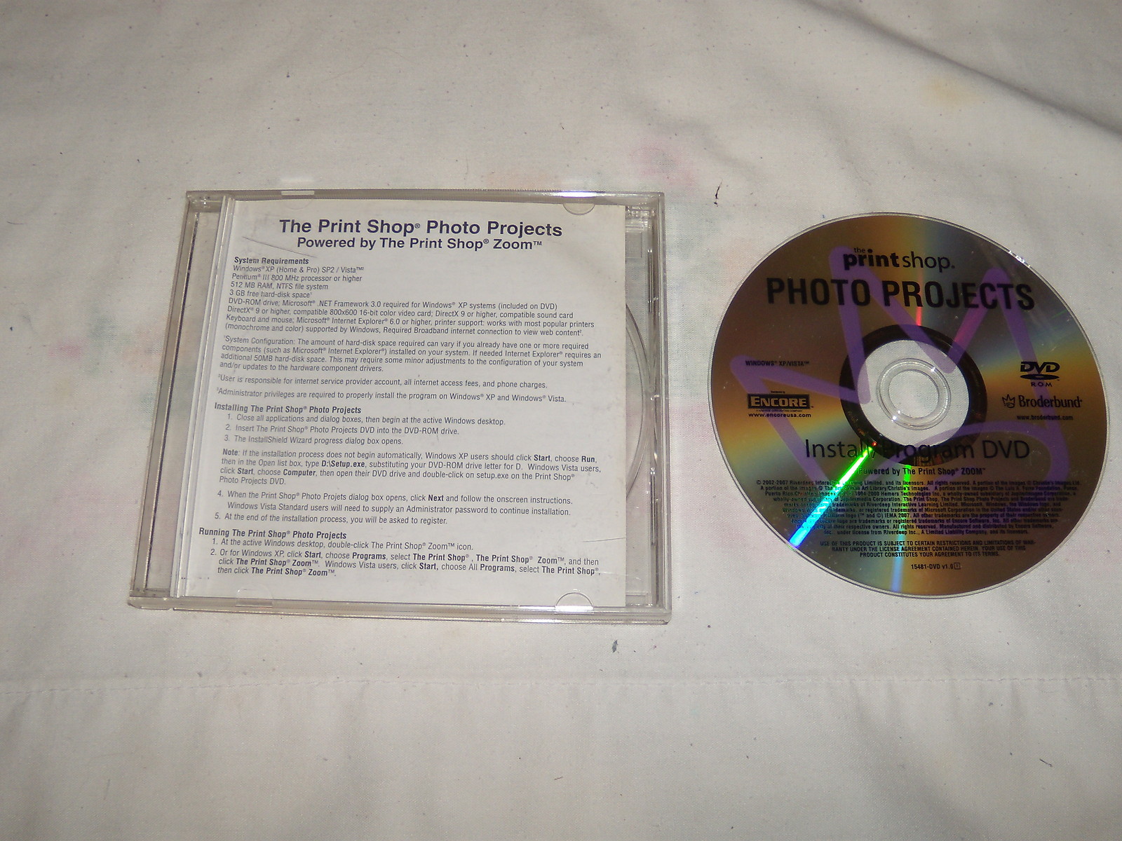 The Printshop Photo Projects Install/Program DVD (PC, 2007)