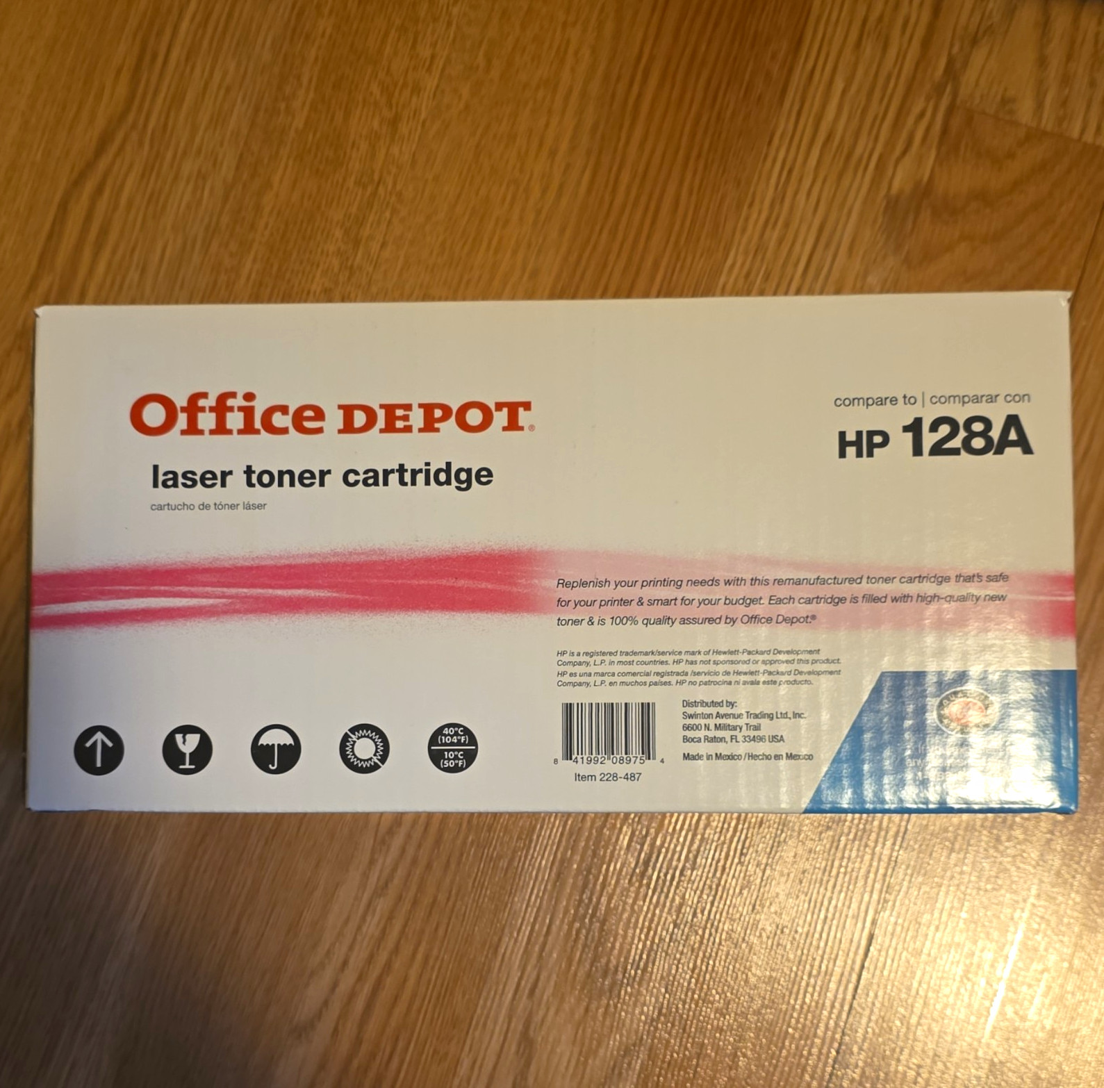 Office Depot Magenta Laser Toner CE323A HP 128A CM1415 CP1525NW
