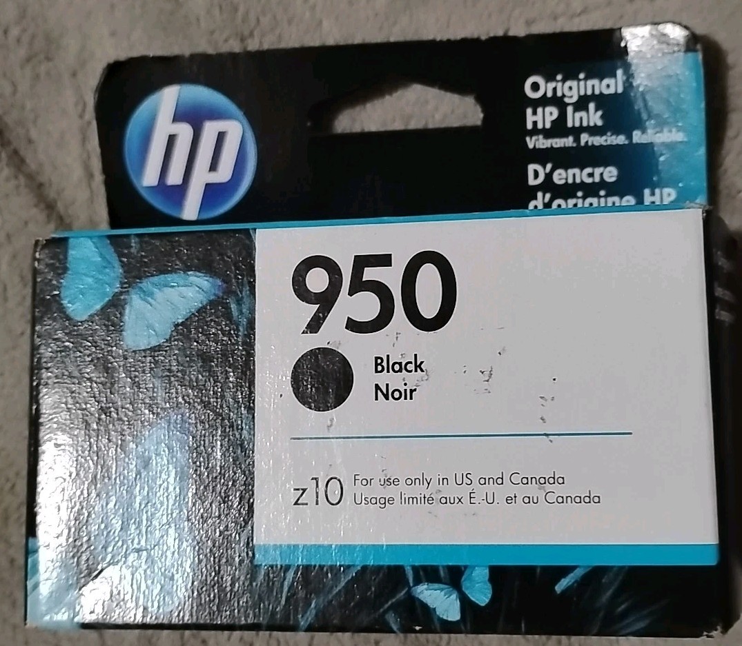 HP 950 Black Original Ink Cartridge New and Sealed in Box Expired 09/2021