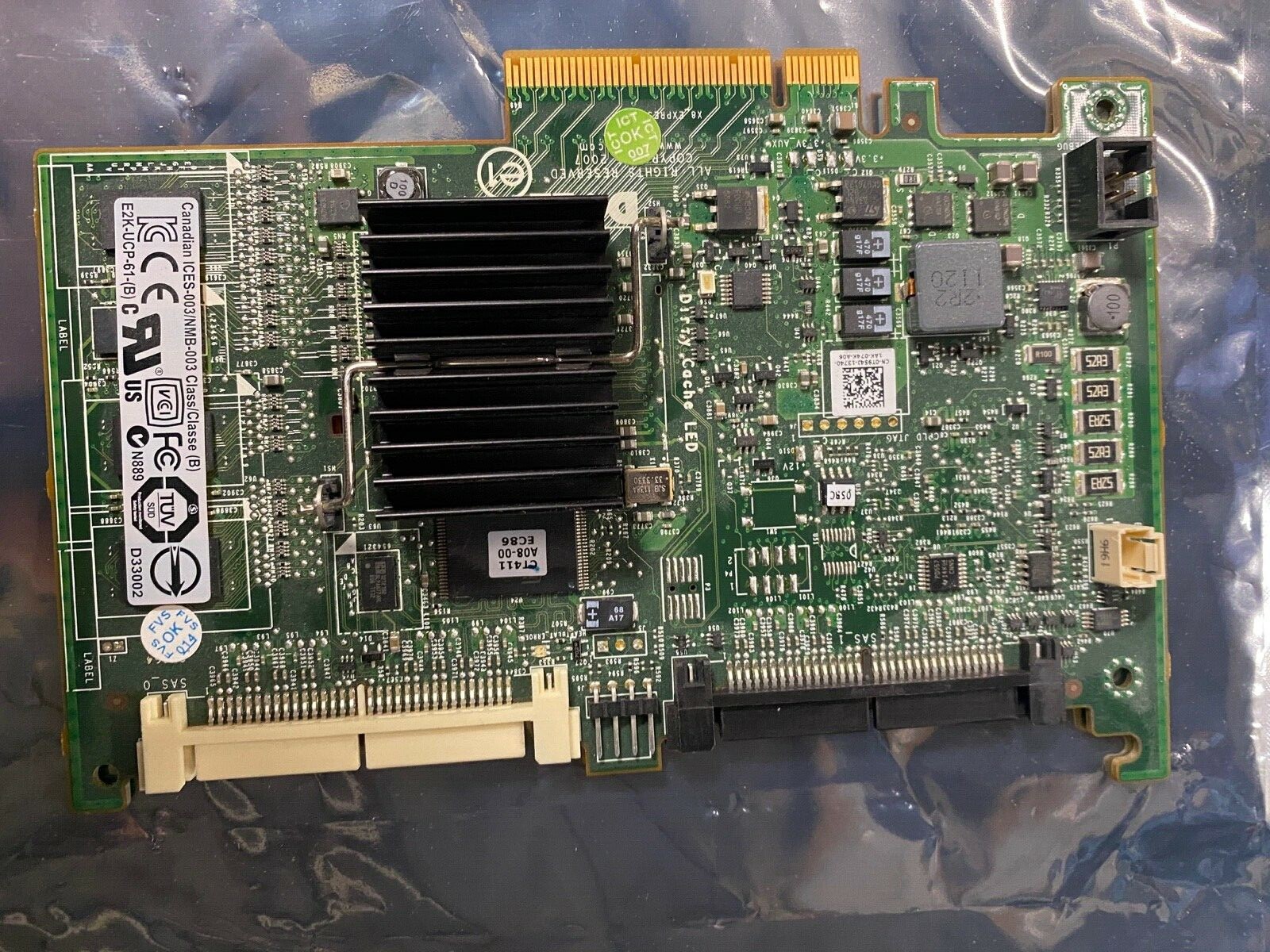 Dell PowerEdge PWB JT168 E2K-UCP-61 RAID Controller Card