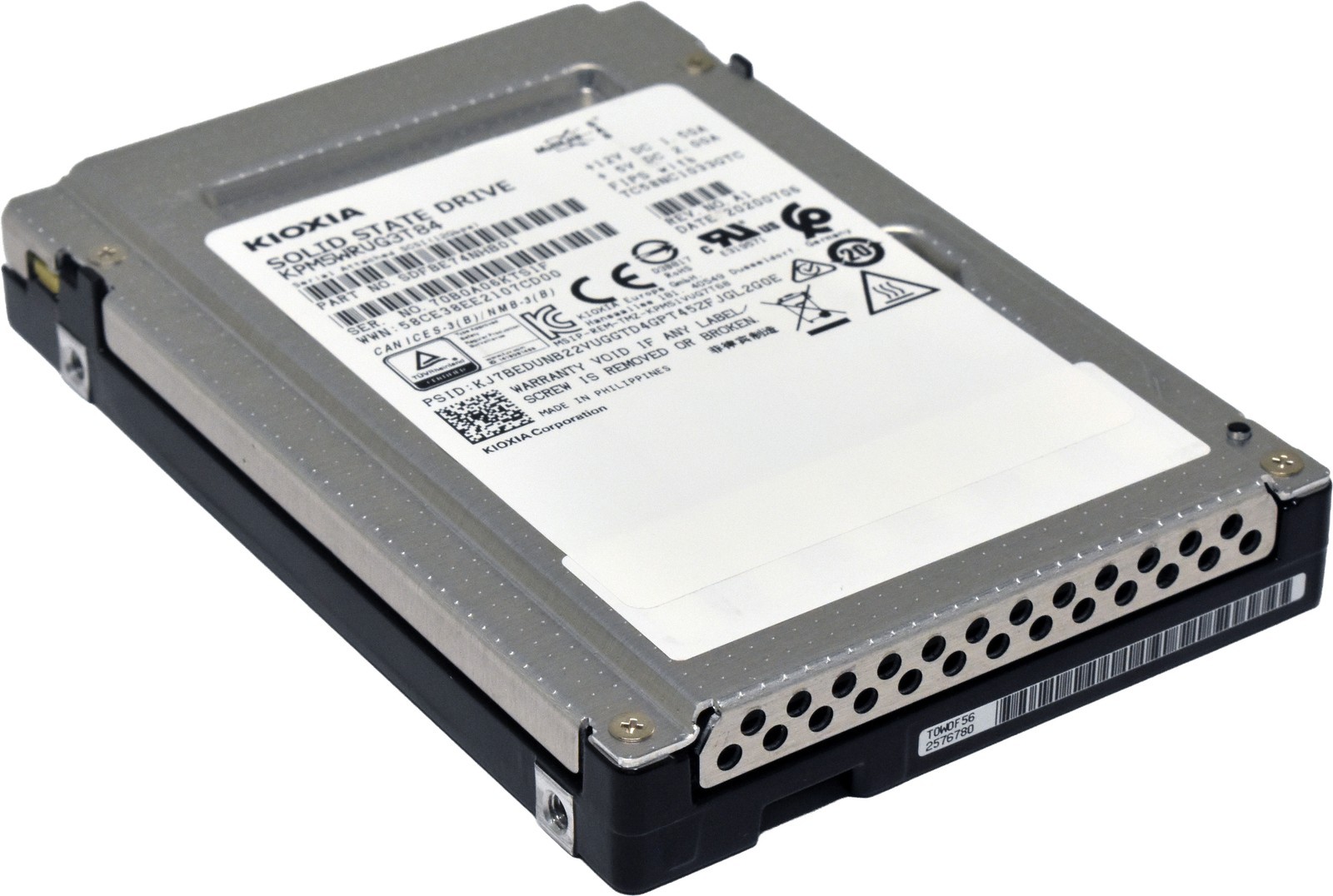 Kioxia 3.84TB 2.5" 12G SAS SED SSD KPM5WRUG3T84