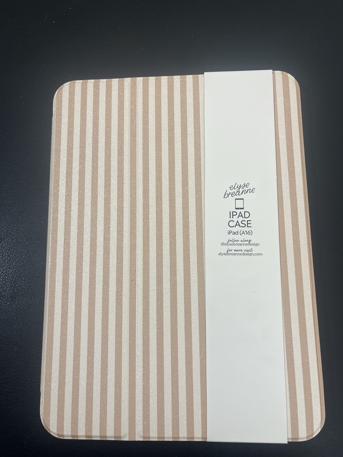 elyse breanne LATTE Stripes Clear Back iPad A16  11"  - 11TH GEN Case