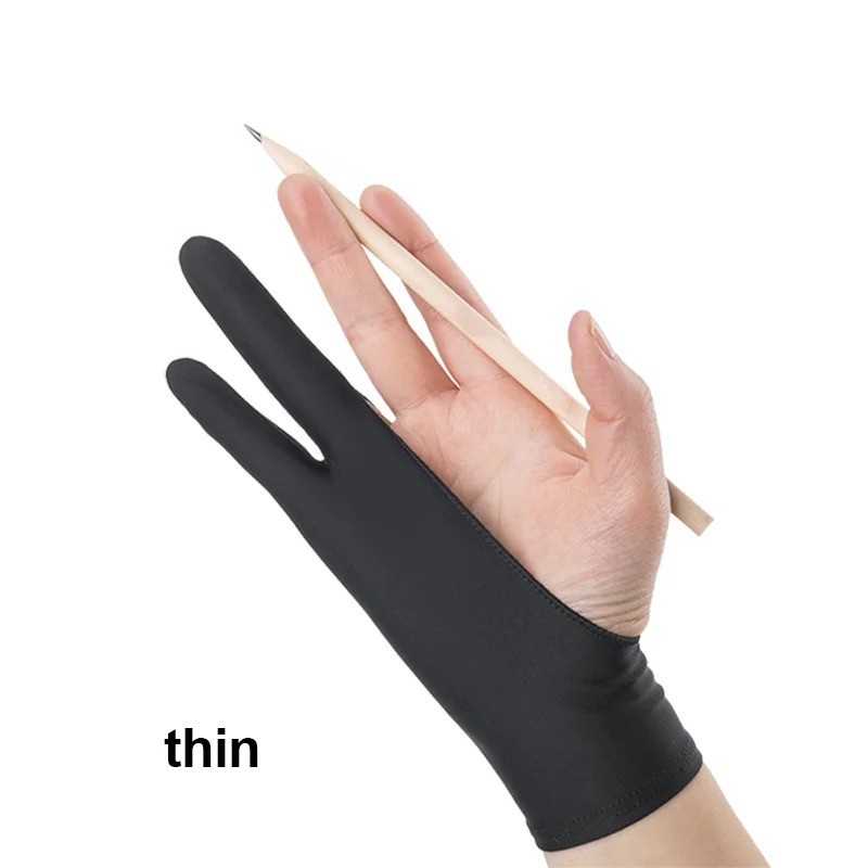 Two Finger Drawing Glove for Tablet iPad Artist Anti-Touch Digital Art Glove USA
