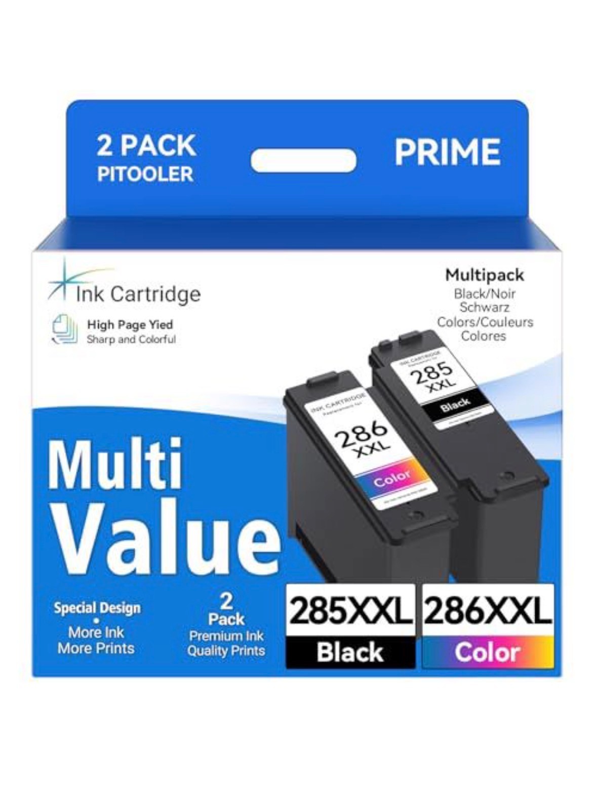 PG285XXL CL286XXL Ink Cartridges CYMK for Cannon Printers (Models see desc) NIB