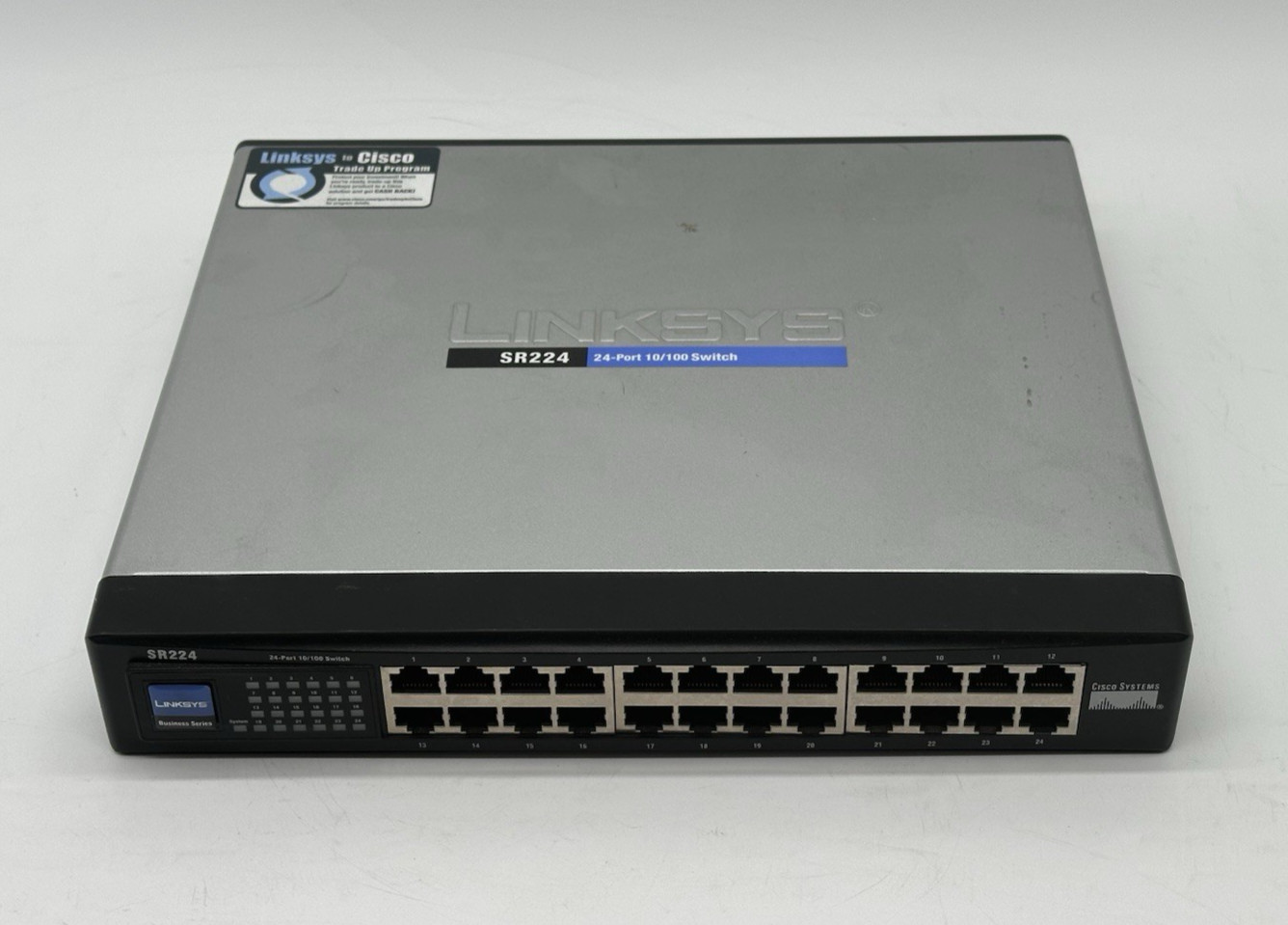 Linksys SR224 24 Port 10/100 Mbps Network Switch No Power Supply