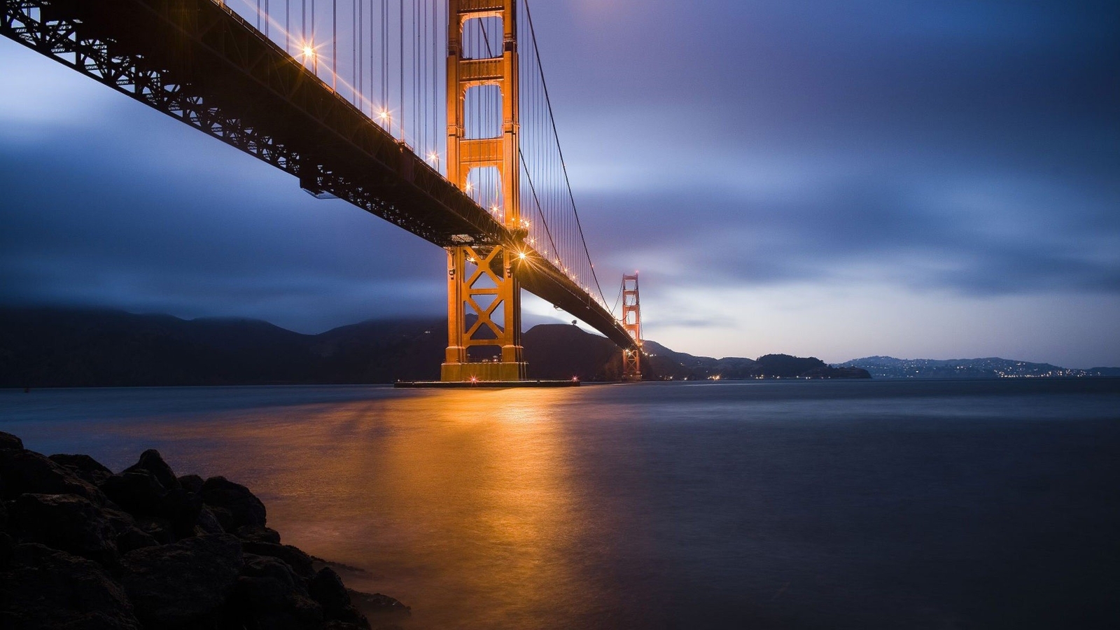 Landscape cityscape bridge golden gate san francisco usa Custom Gaming Mat Desk