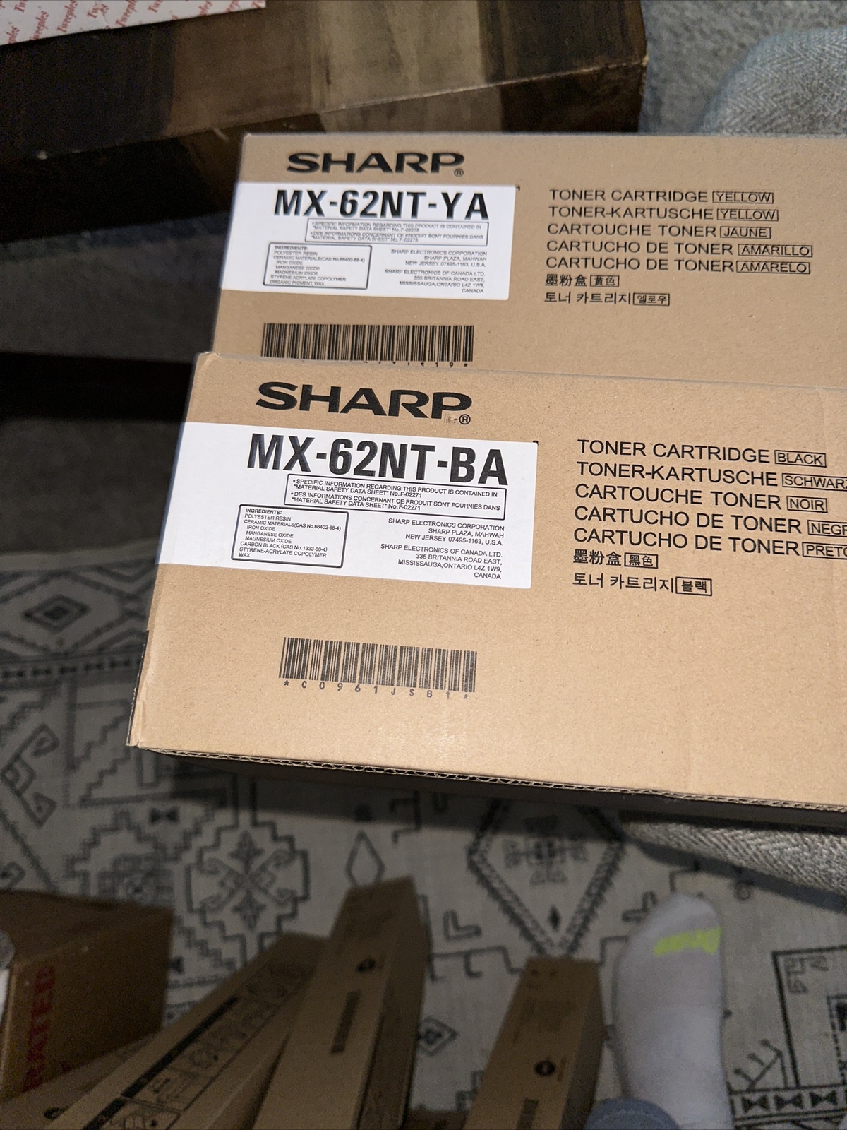 2 Genuine Sharp MX-62NTMA / MX-62NT-BA