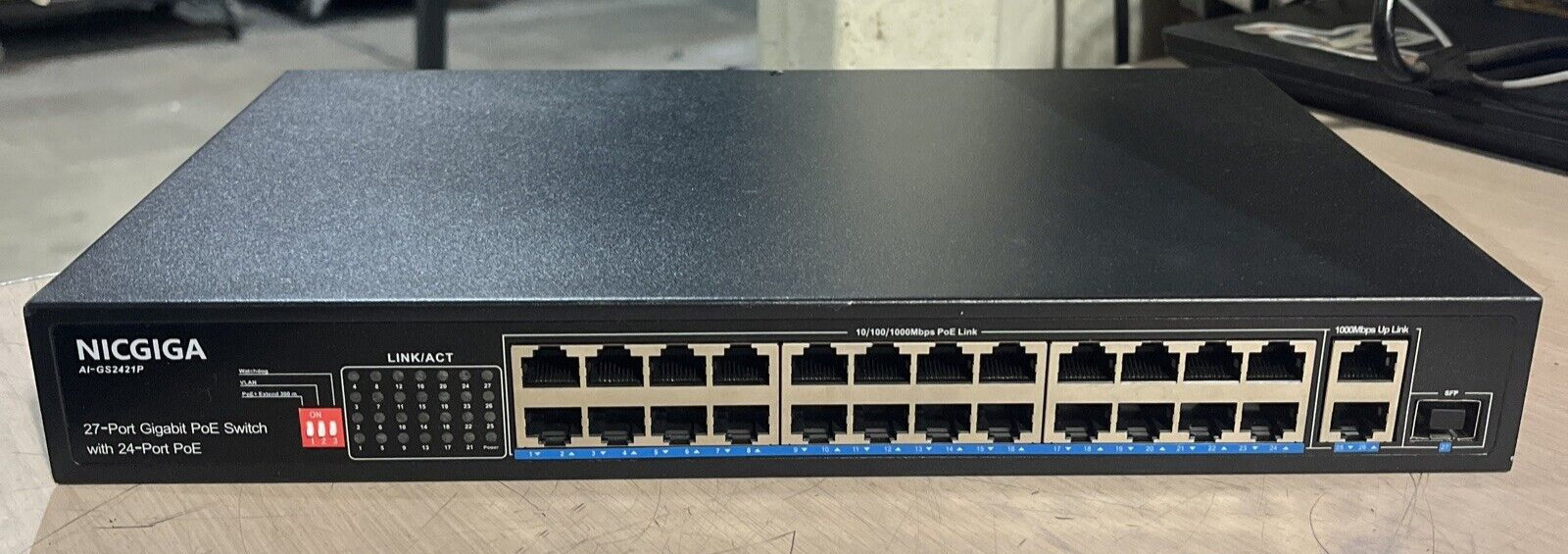 NICGIGA GS1620GP 18-PORT 10/100M POE SWITCH AI-GS1620P