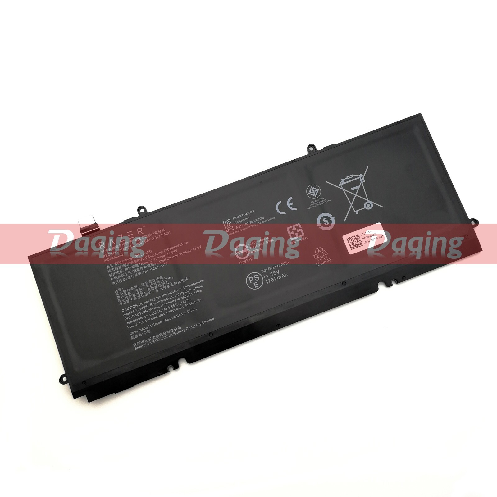 New Original RC30-0357 Laptop Battery for Razer Book 13 RZ09-0357 11.55V 4762mAh