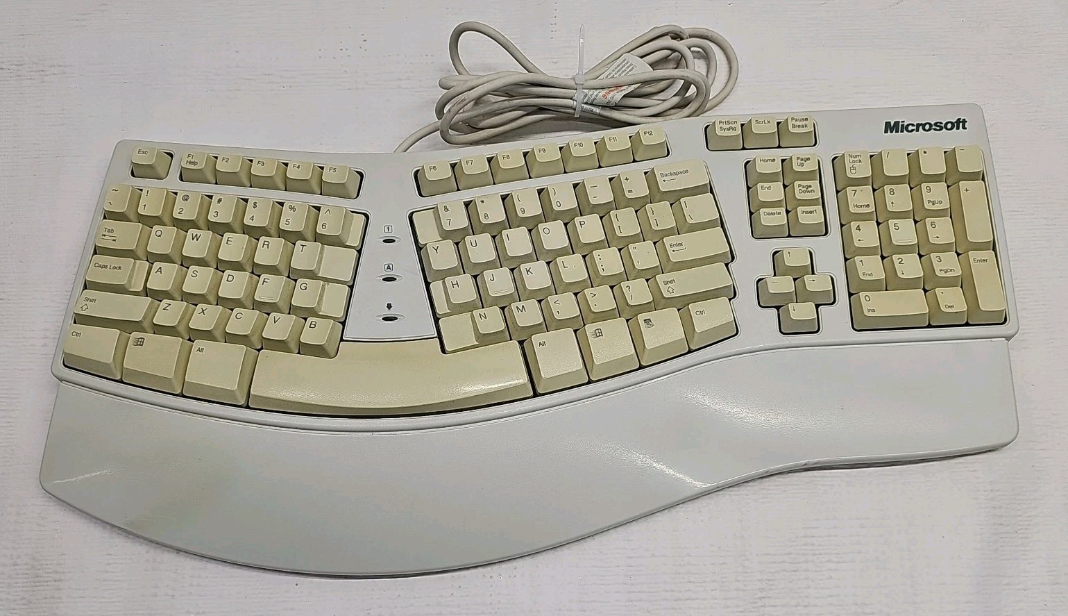 Vintage Microsoft Natural Keyboard Elite X03-51763 PS2 Wired X03-51764 