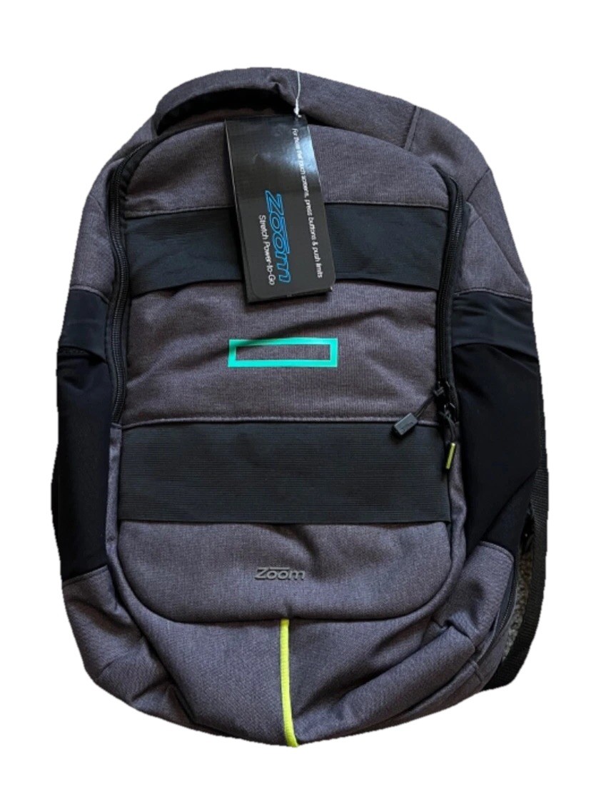 NWT Lightweight Zoom Power To Go Backpack Padded Laptop Hewlet Packard - READ