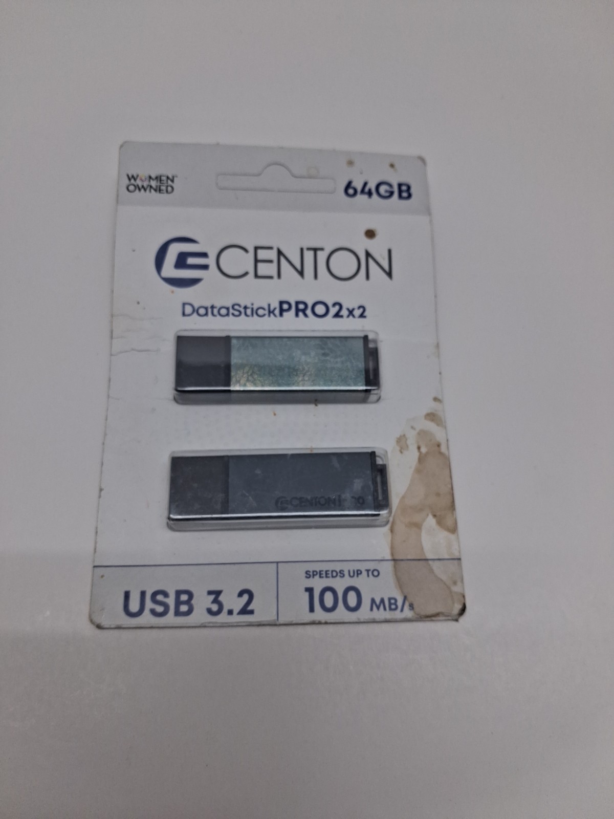 Centon 64GB DataStick Pro 2x2 USB 3.2 Flash Drive - New In Box