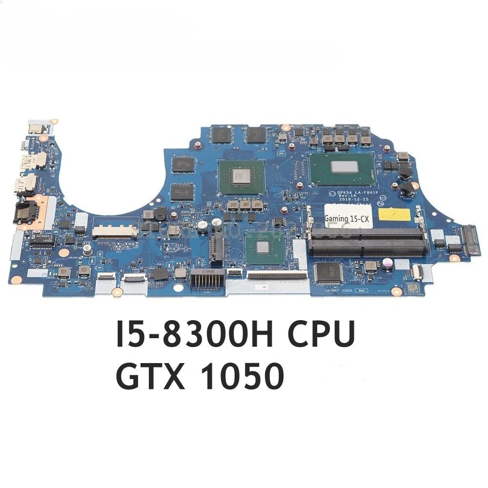 DPK54 LA-F841P For HP Gaming 15-CX TPN-C133 Laptop Motherboard I5/i7 GTX1050