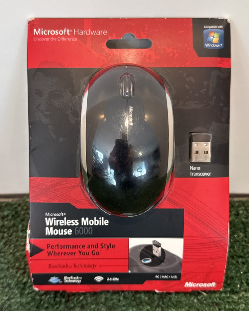 Microsoft Wireless Mobile Mouse 6000 Blue Track Technology 1383,1447 -Sealed NOS