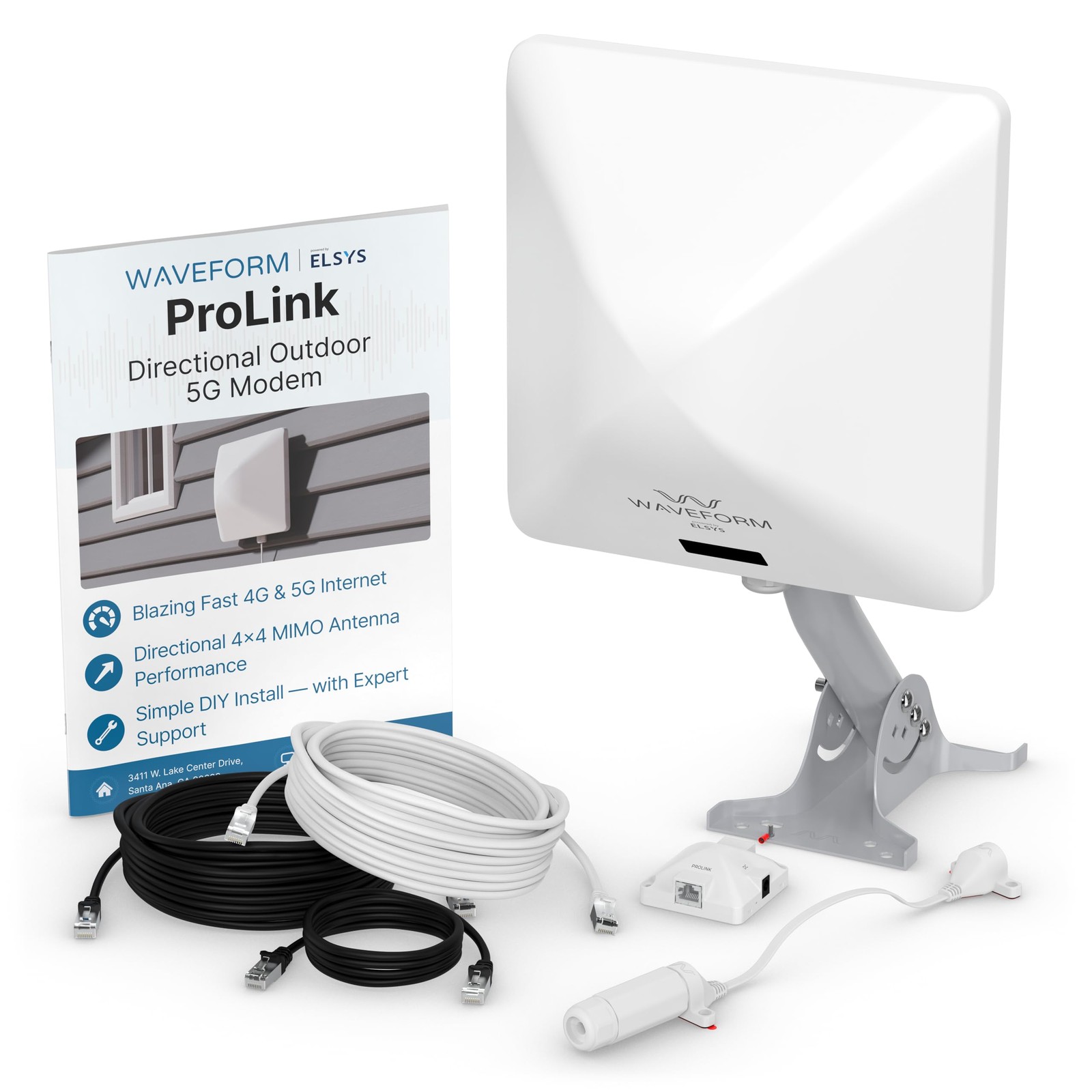 Waveform ProLink: Directional Outdoor 5G Modem, UltraPole Mount