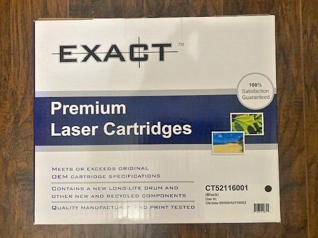 Exact Premium Laser Cartridge CT52116001 Use in Okidata B6500 / 52116002 Black