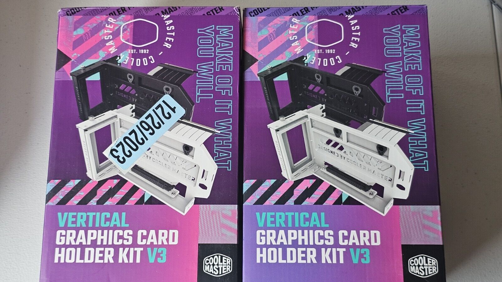 Lot Of 2 Cooler Master MasterAccessory Vertical Graphics Card Holder Kit V3 READ