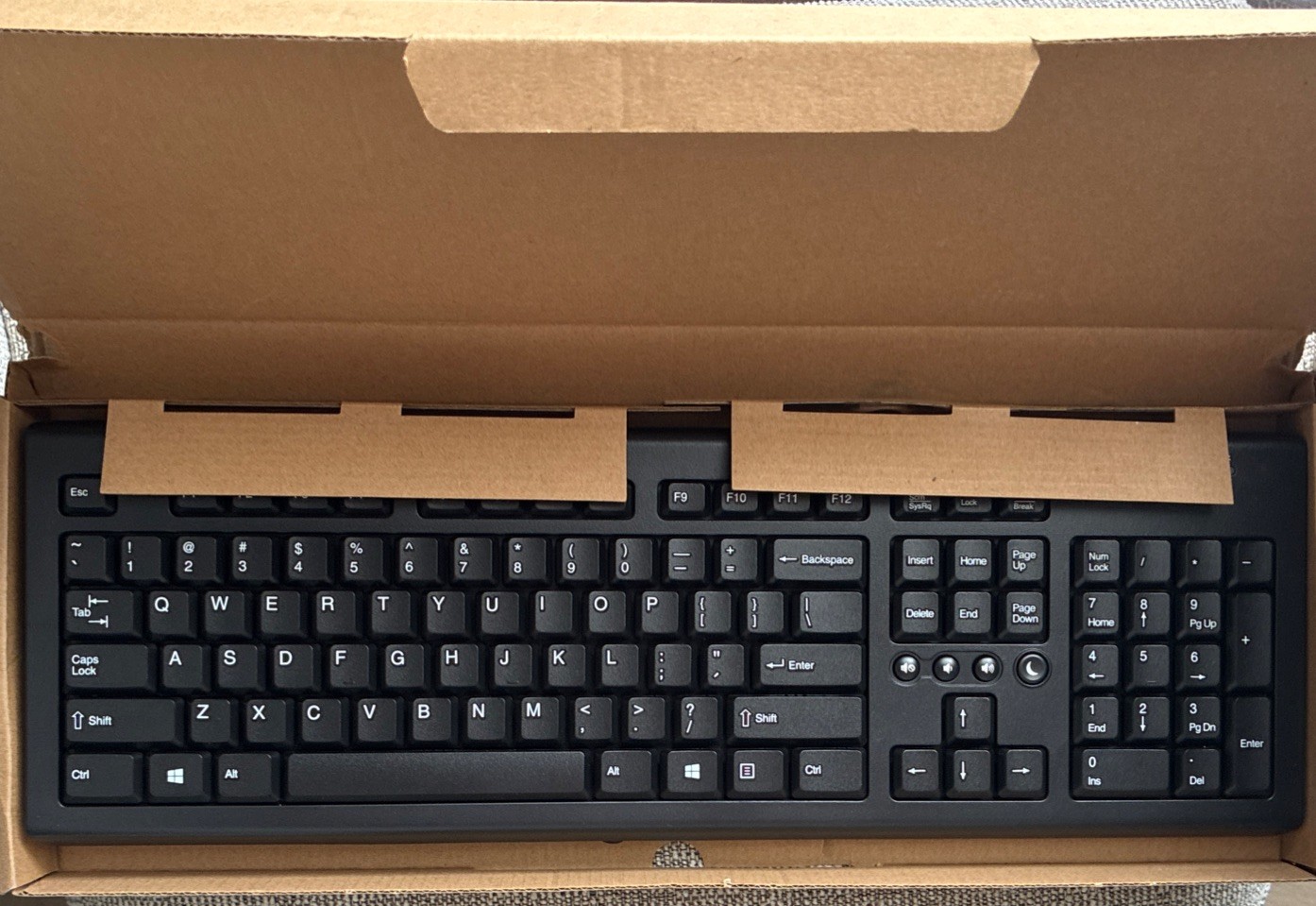 HP 697737-001 Katydid USB Wired Keyboard Full Size QWERTY New in Box
