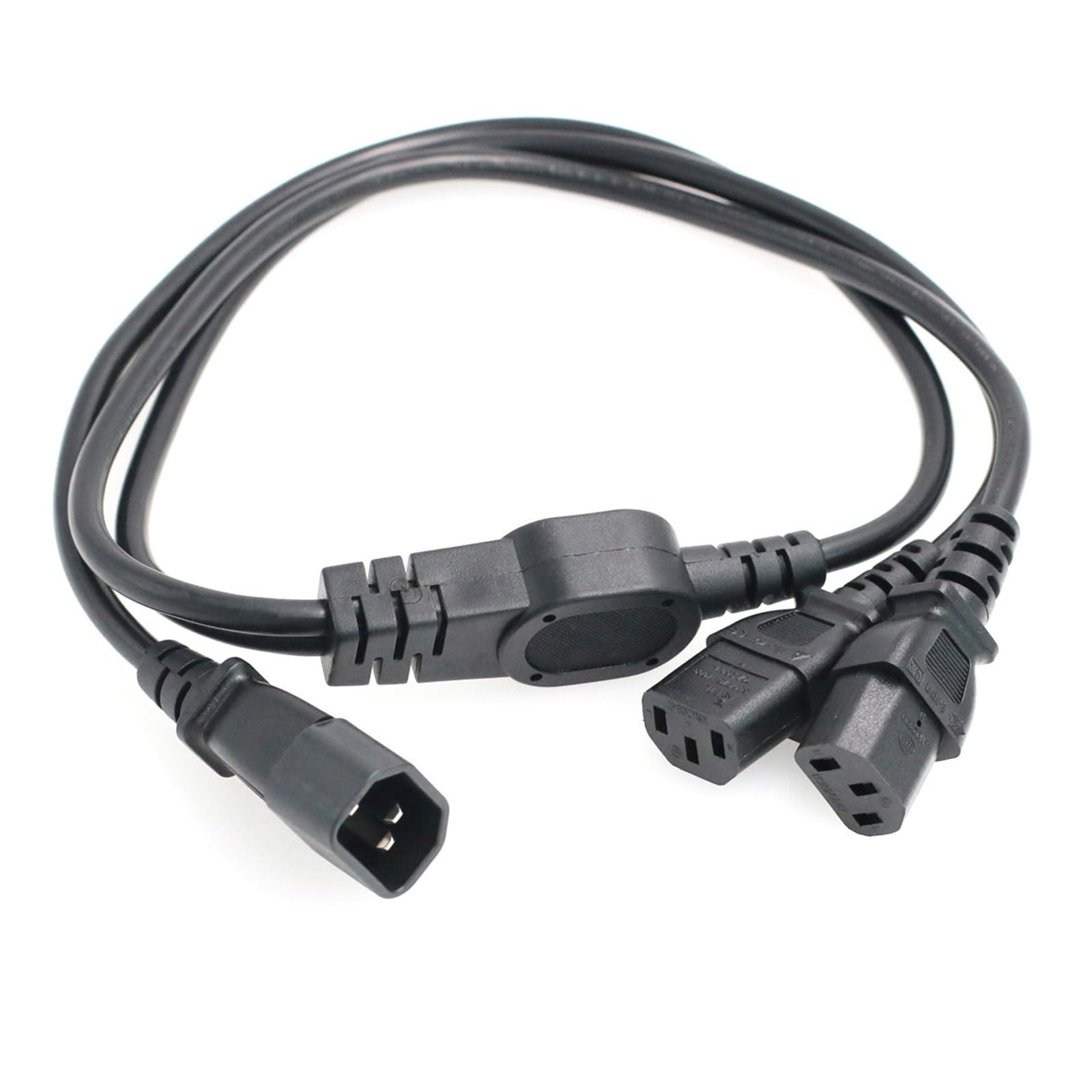 UPS PDU Power Supply Splitter Cord IEC320 C14 to 2 x C13 10A 250V Extension C...