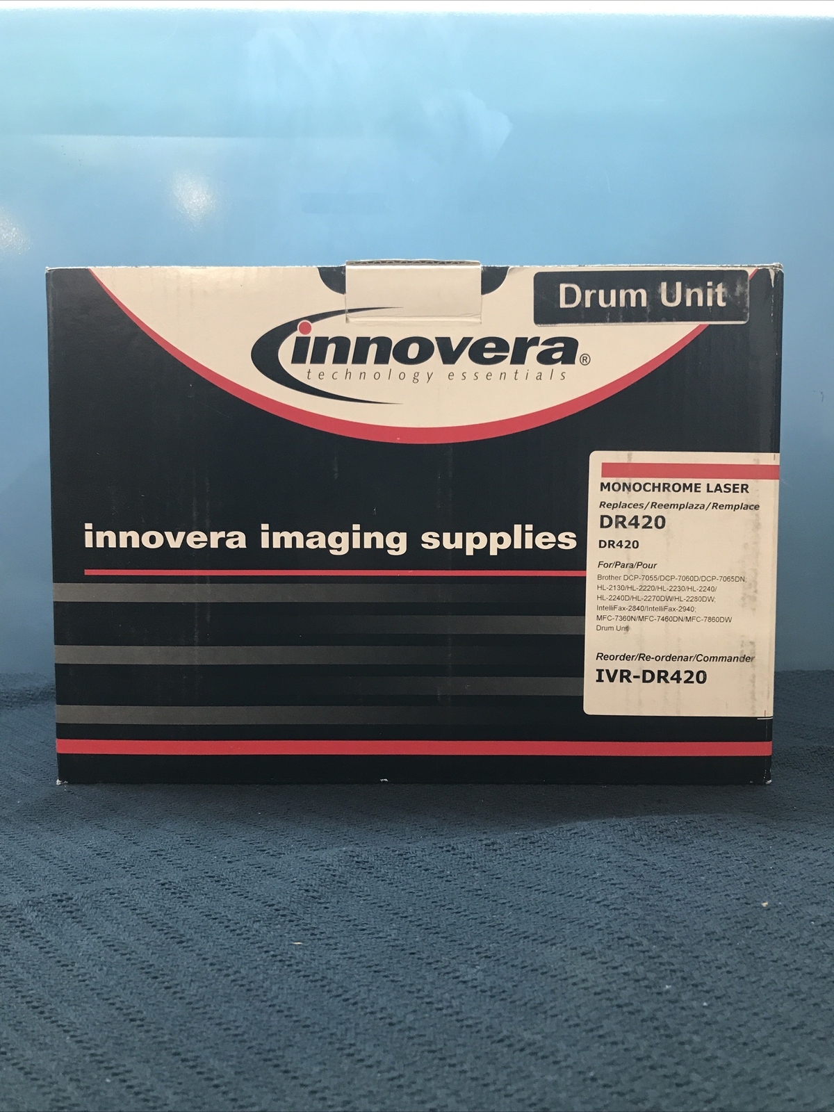 Innovera DR420 Monochrome Laser DRUM UNIT fits Brother-Intell Fax-MFC  IVR-DR420