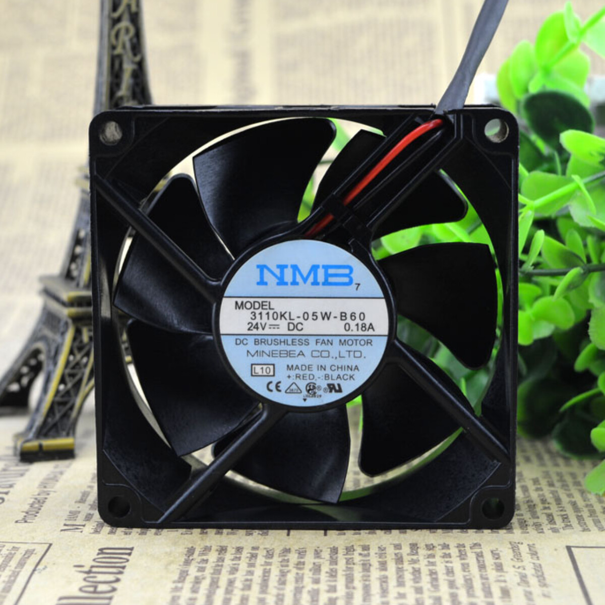 NMB 3110KL-05W-B60 8025 8cm 24V 0.18A Chassis Cooling Industrial Fan Mute