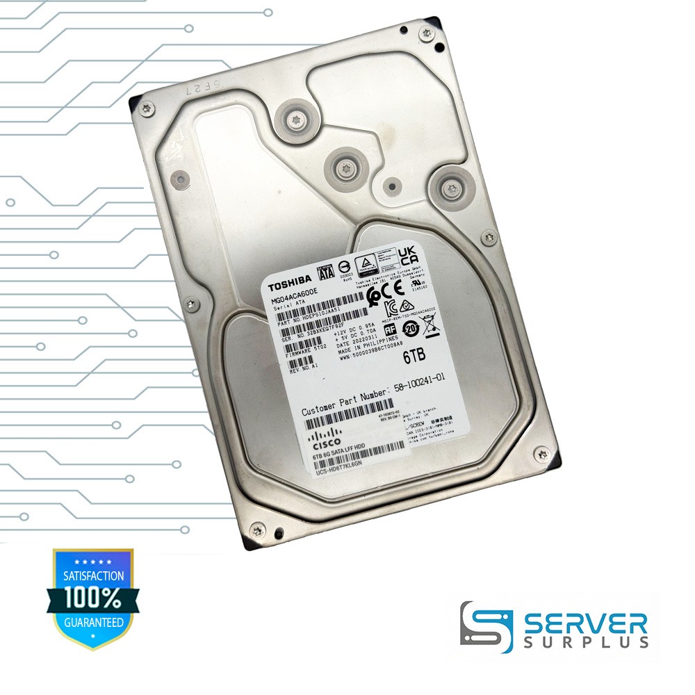 Cisco MG04ACA600E 6TB SATA 6Gb/s 3.5 in Enterprise HDD | 58-100241-01
