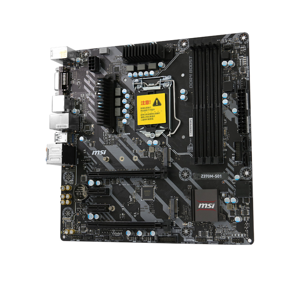 For MSI Z370M S01 motherboard Z370 LGA1151 4*DDR4 64G DP+DVI M-ATX Tested OK