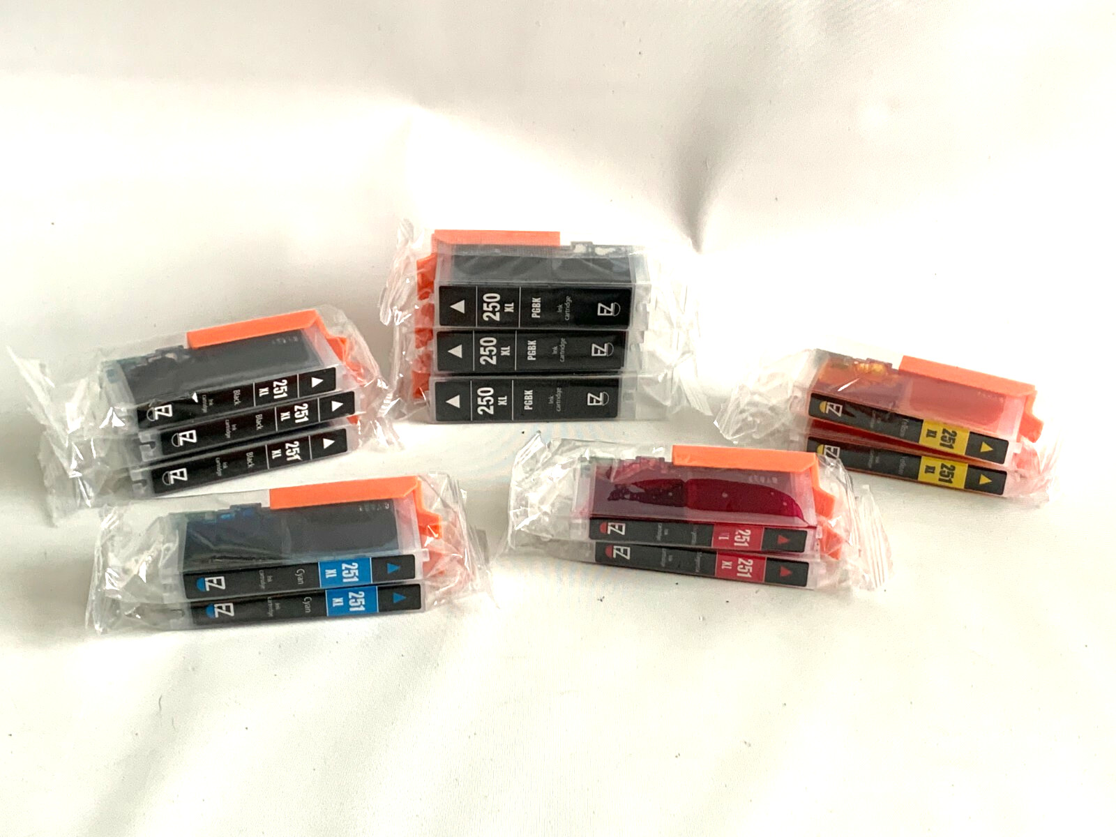 EZ Ink Cartridges X001W1LKH7 6 Black 2 Cyan 2 Yellow 2 Magenta New Sealed Lot 12
