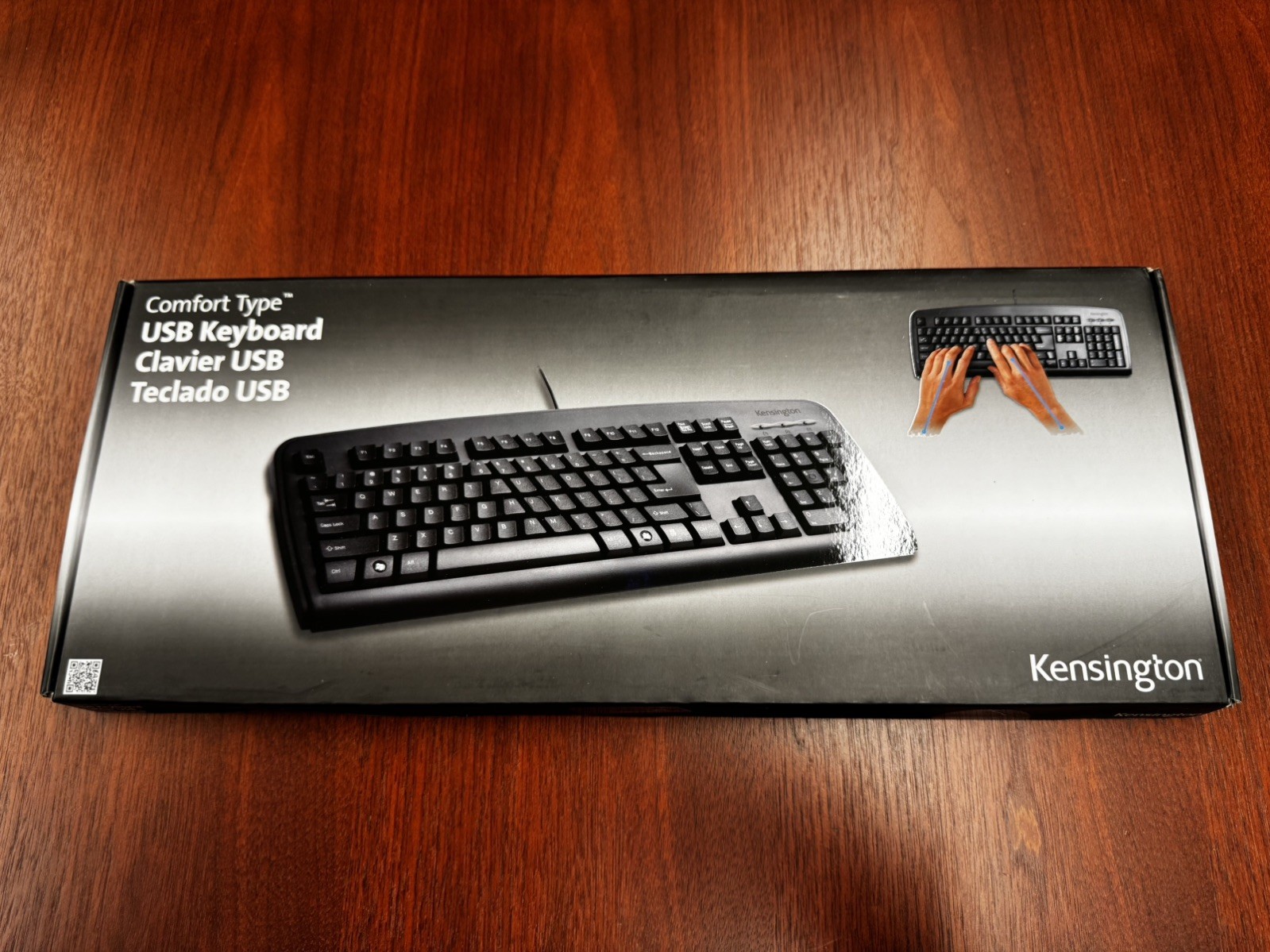 Kensington Comfort Type USB Keyboard Ergonomic Wired Black K64338US M01181