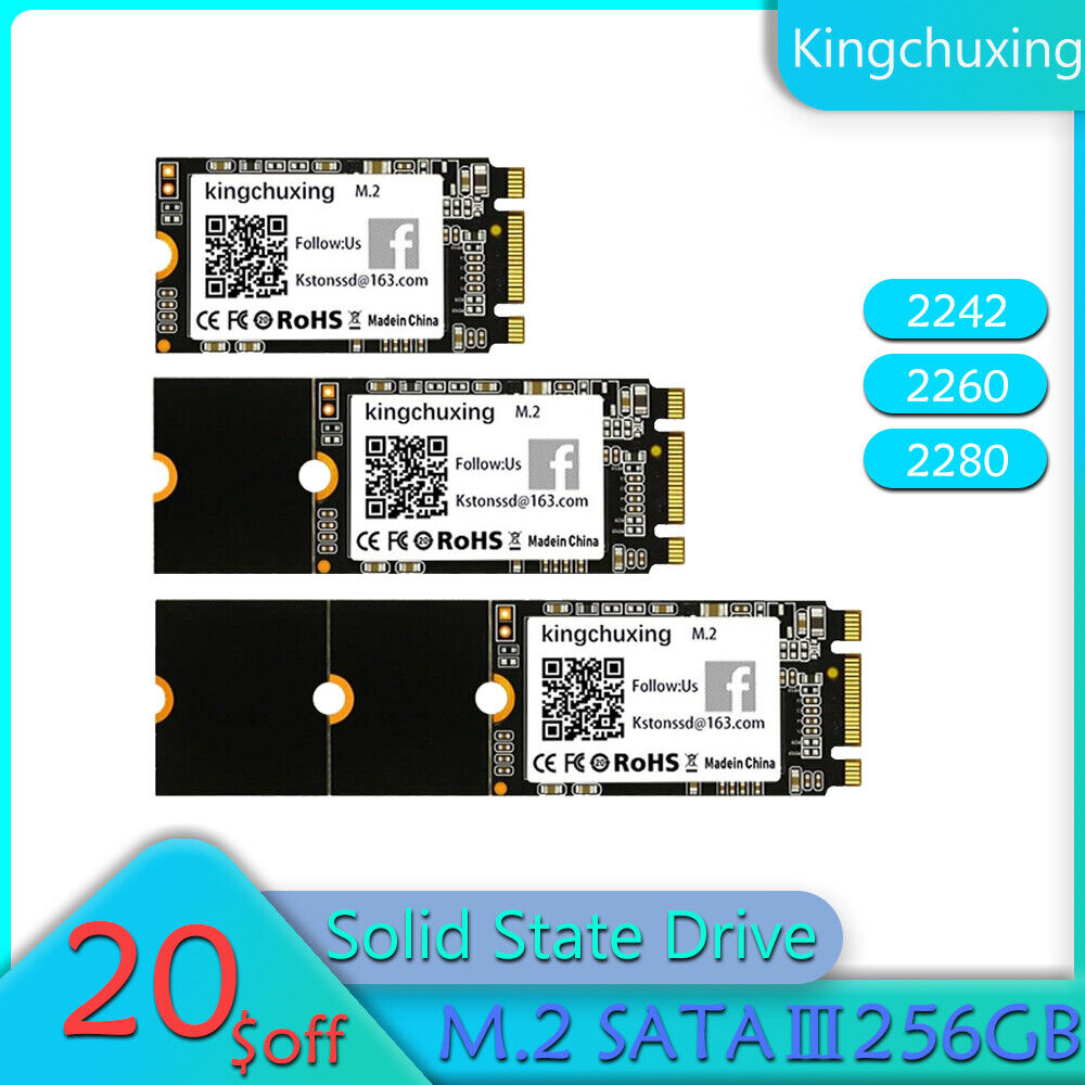 Kingchuxing M.2 NGFF SSD 256GB Solid State Drive Laptop Desktop Hard Disk Drive