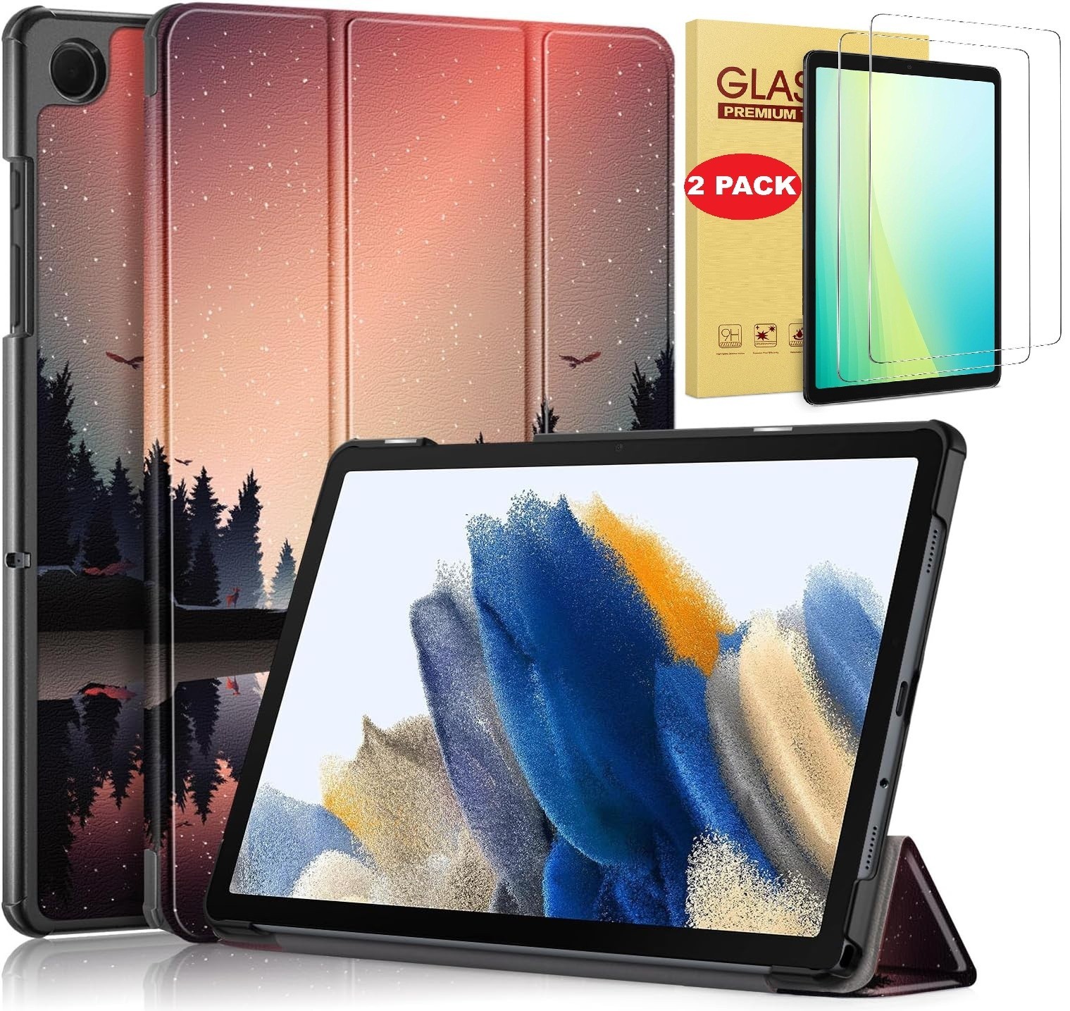 Case for Samsung Galaxy Tab A11/A11+ Plus/A9/A9+ 5G Stand Cover Auto wake Sleep