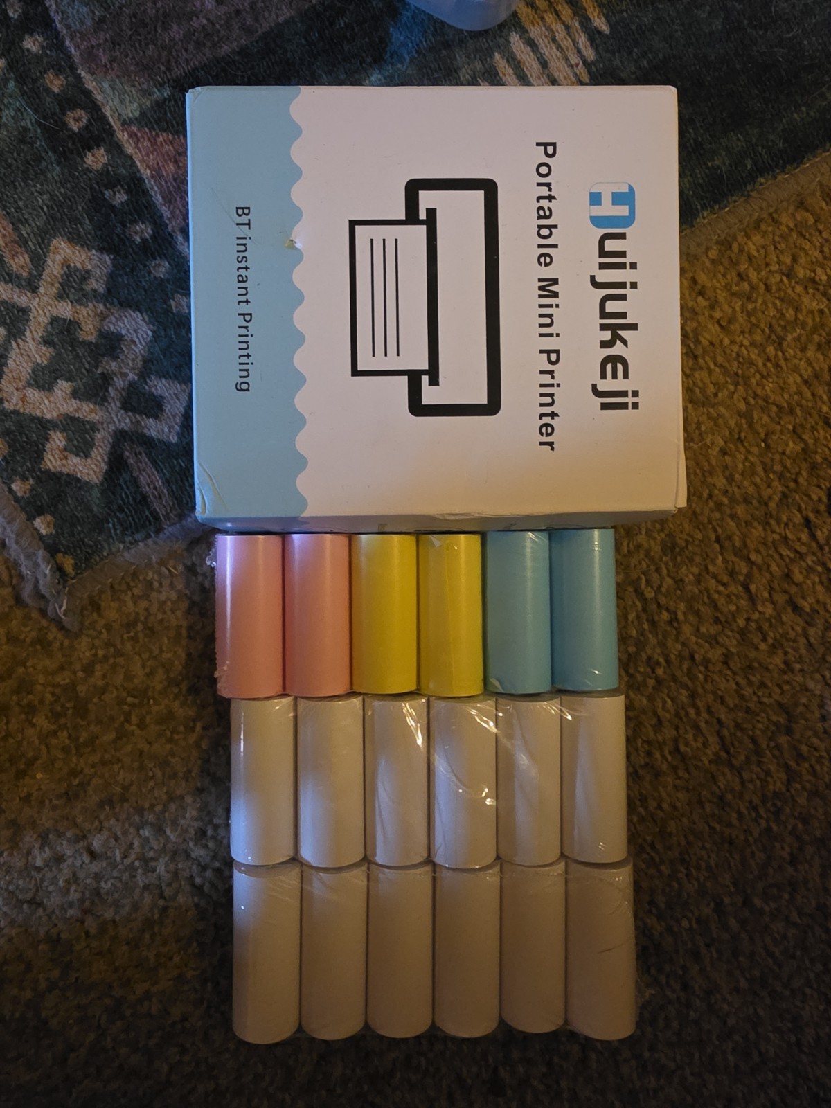 New HuiJukeJi Portable Mini Printer BT Instant Printing