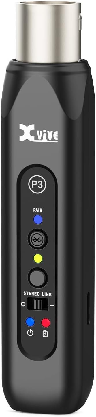 P3 Wireless XLR Bluetooth Receiver - 8 Hour Rechargeable Battery, DJ Ready