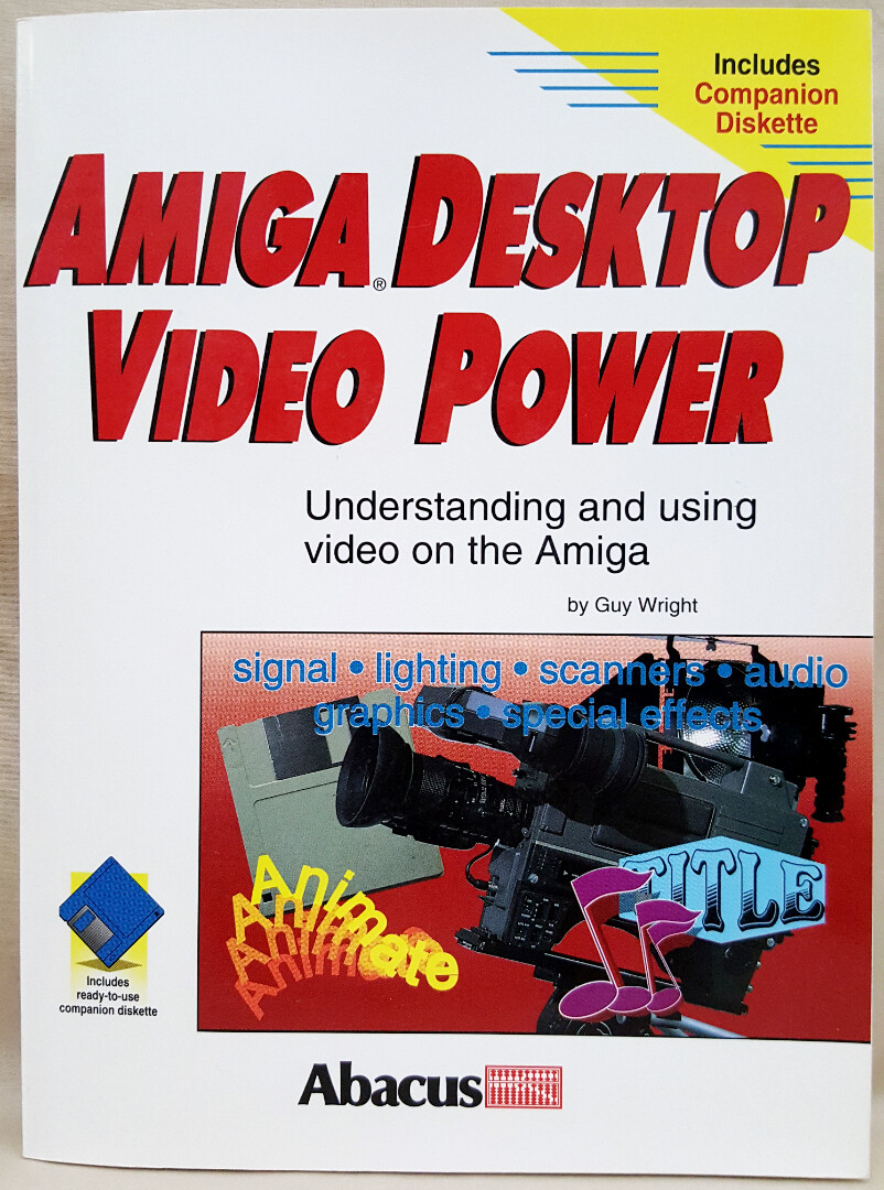 Amiga Desktop Video Power Abacus Book with Disk Commodore Amiga - Video Toaster