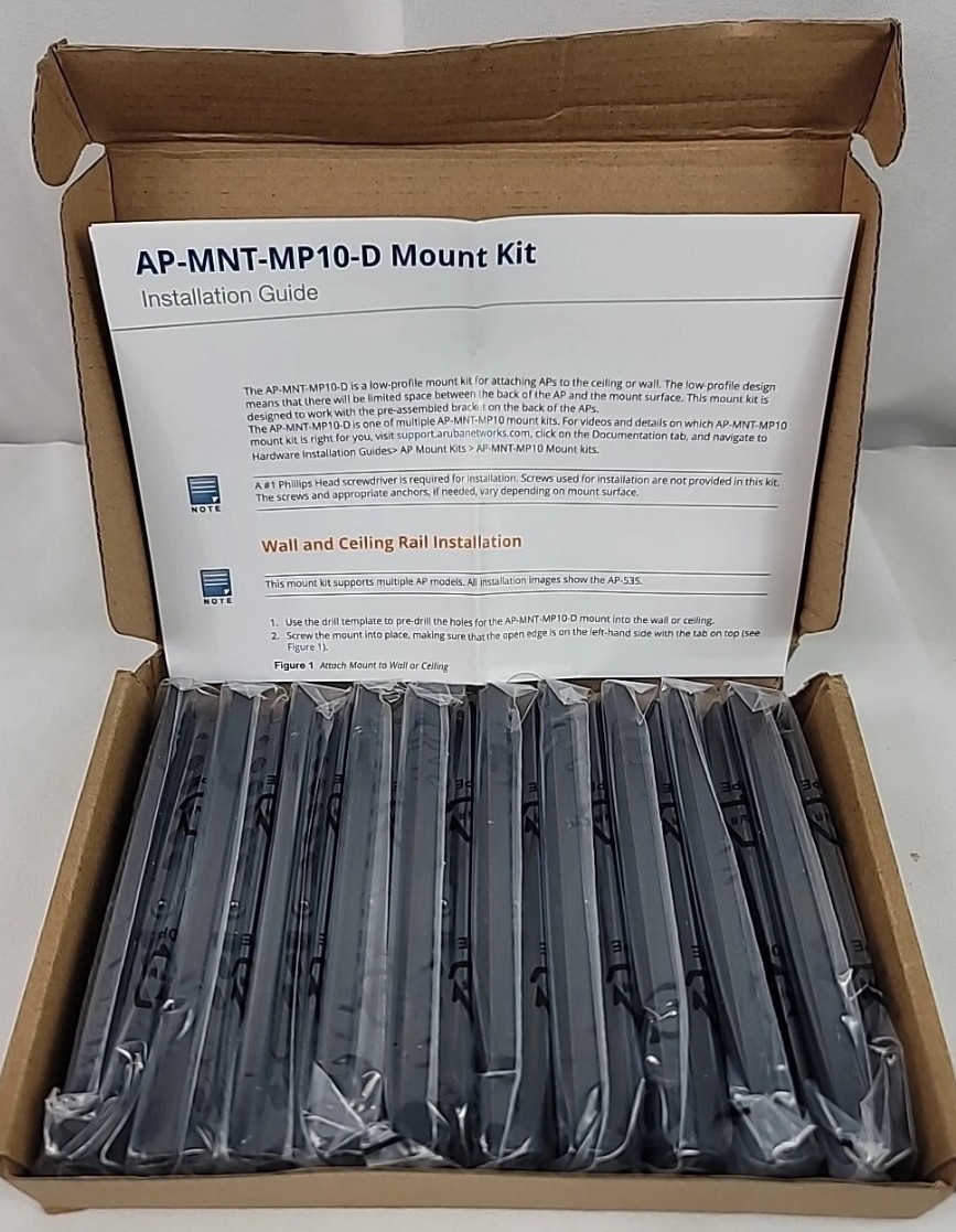 10) Q9G71A HPE Aruba Mounting Bracket for Wireless Access Point Q9G71A - New