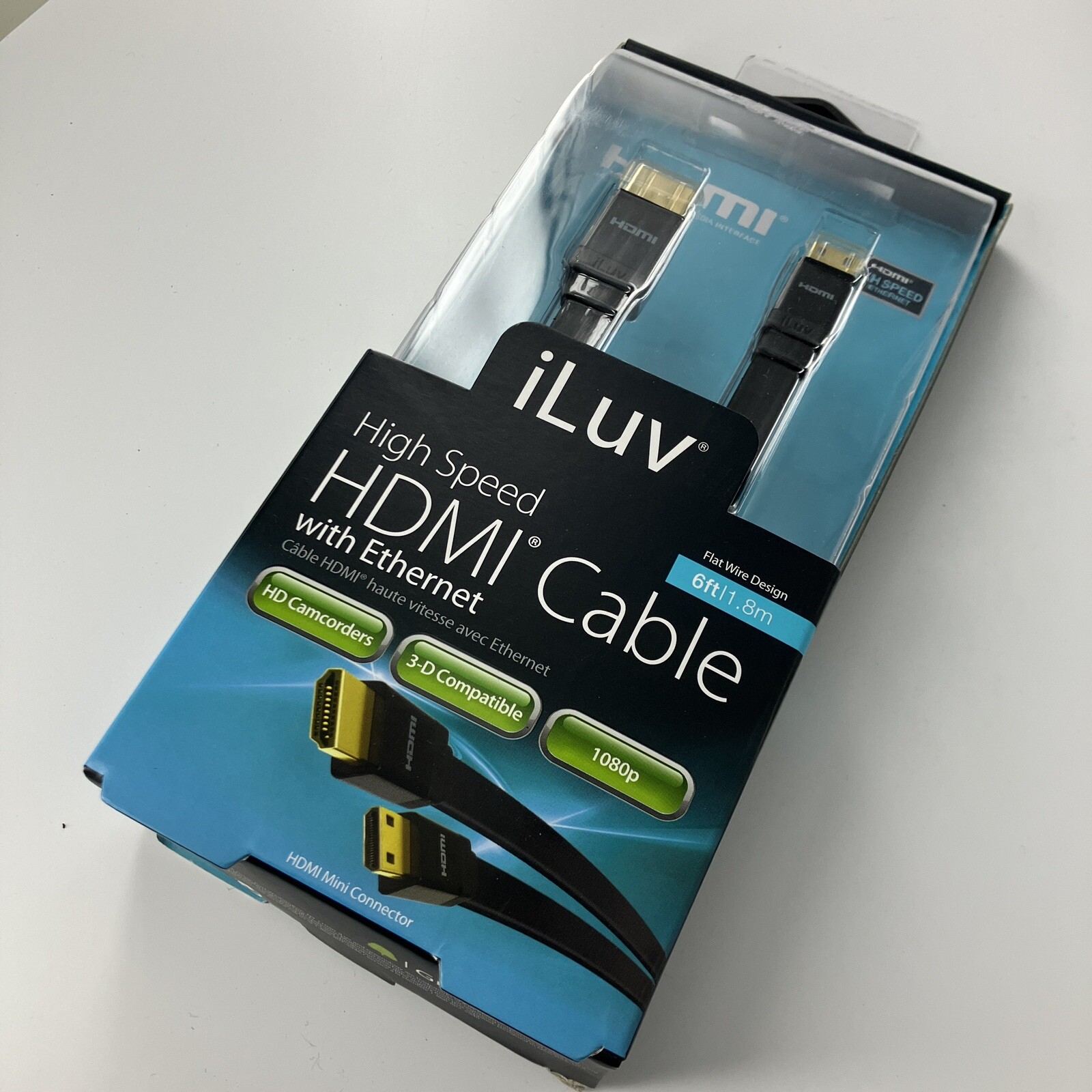 iLuv iCB5306BLK  6 feet  1.8m  Cable HDMI cable with Ethernet
