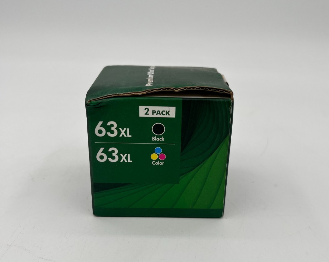 Premium Office Supplies 2 Pack 63XL Black & 63XL Color