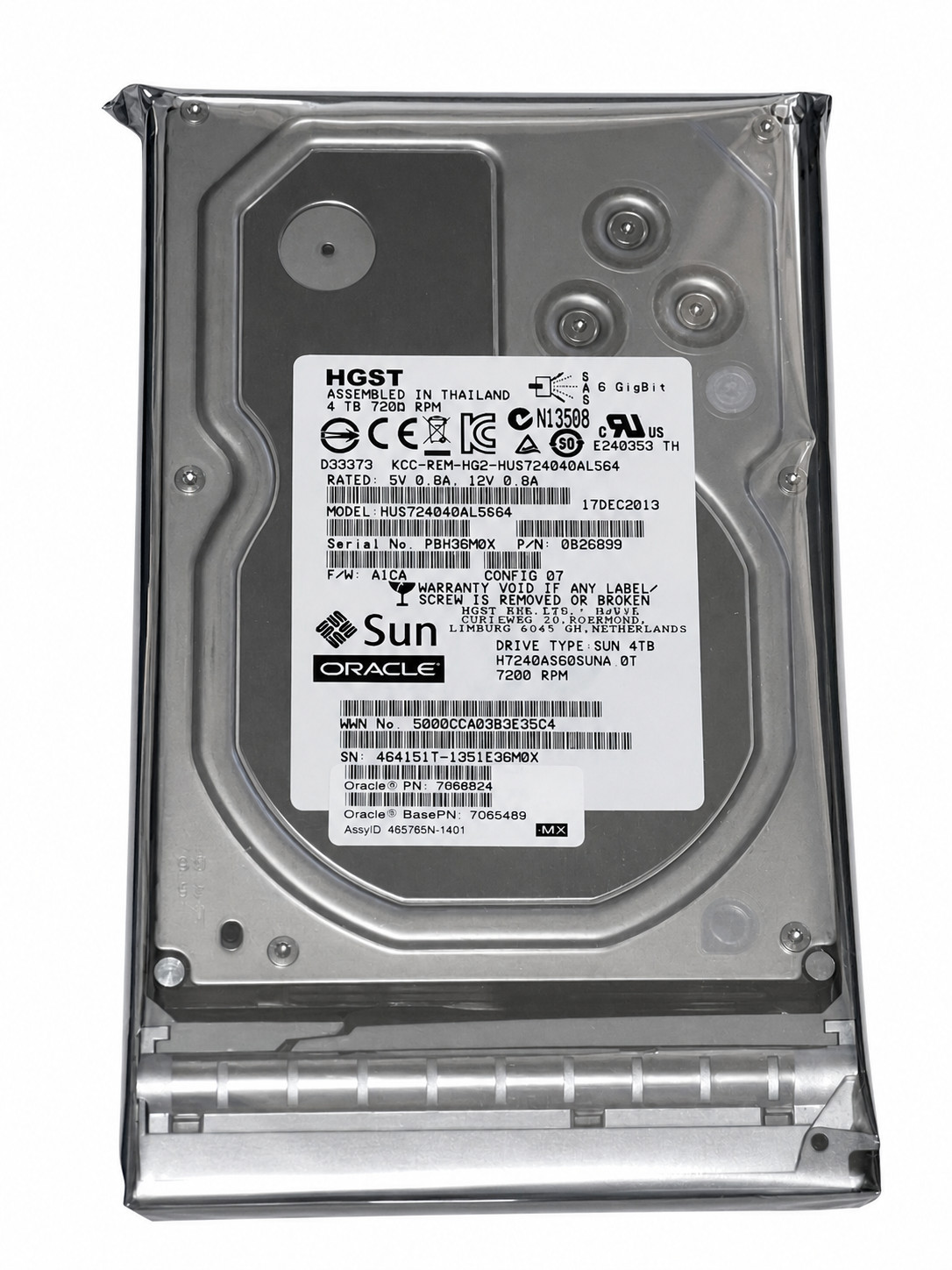 Sun Oracle 7066827 4TB 3.5" SAS Hard Drive – NEW Factory Sealed