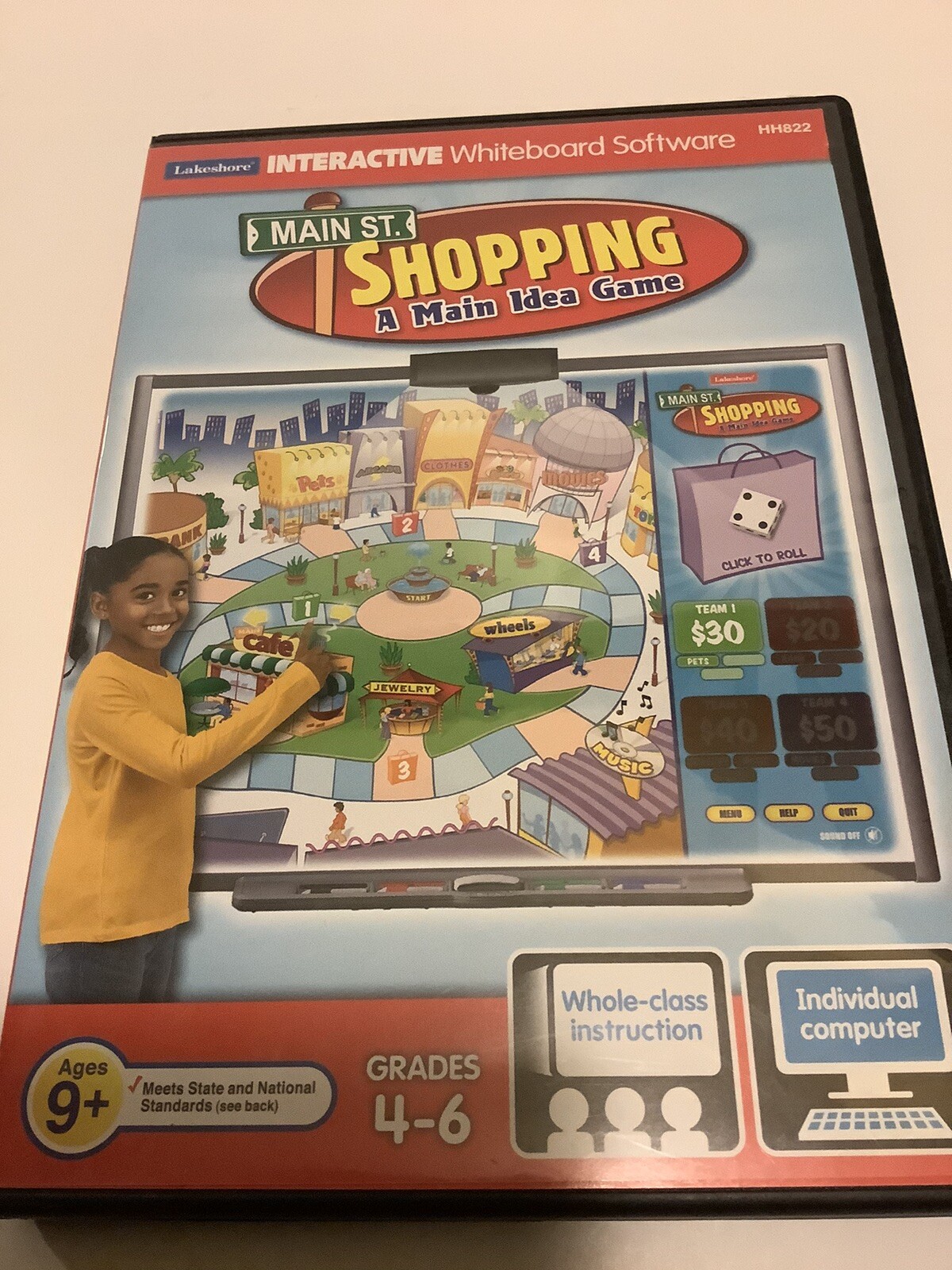 Lakeshore - Main Street Shopping Game: Smart Board or Computer - Grades 4-6