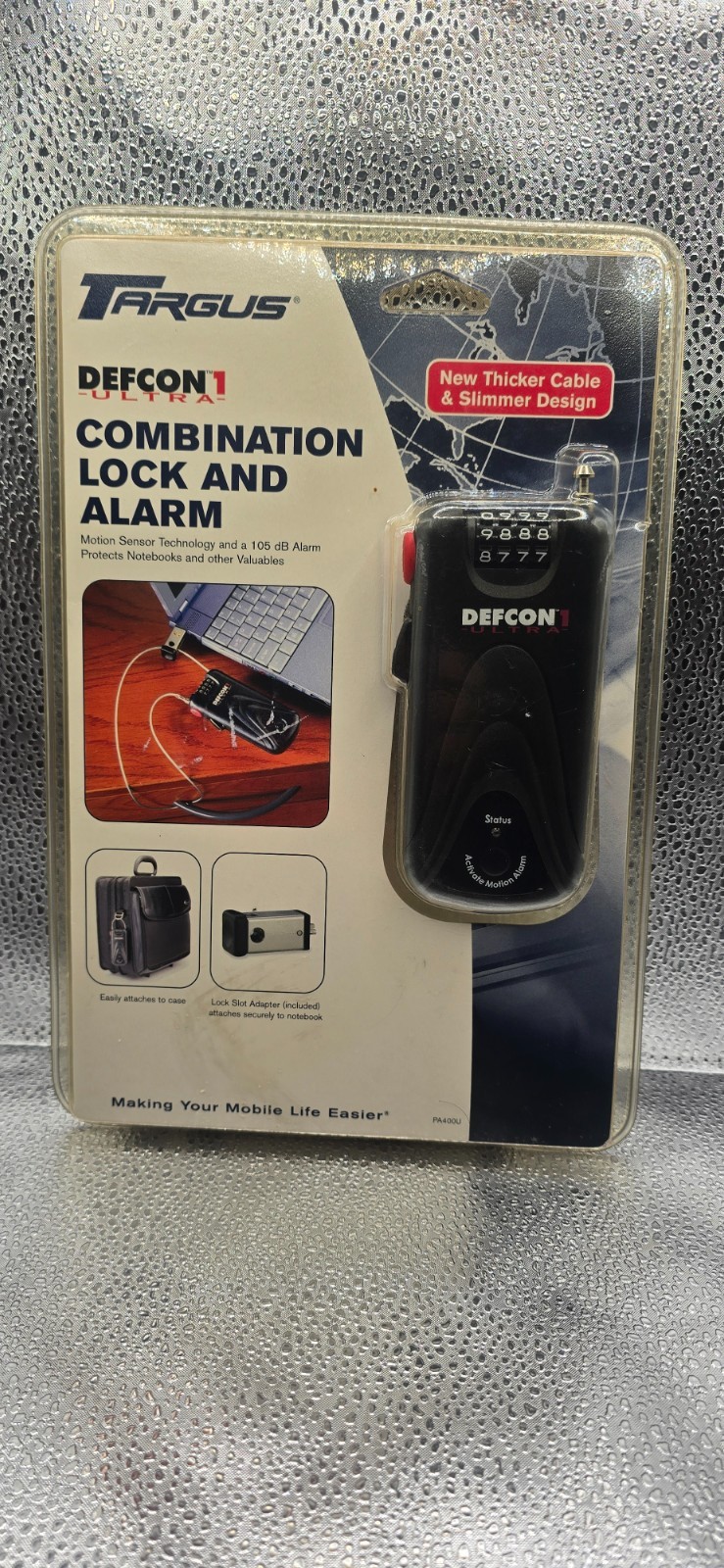 New - Targus Combination Lock and Alarm