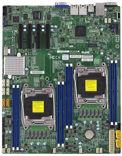 X10DRD-iNT Supermicro Intel Dual LGA2011-3 2x 10Gbit / 2x NVME E-ATX Motherboard