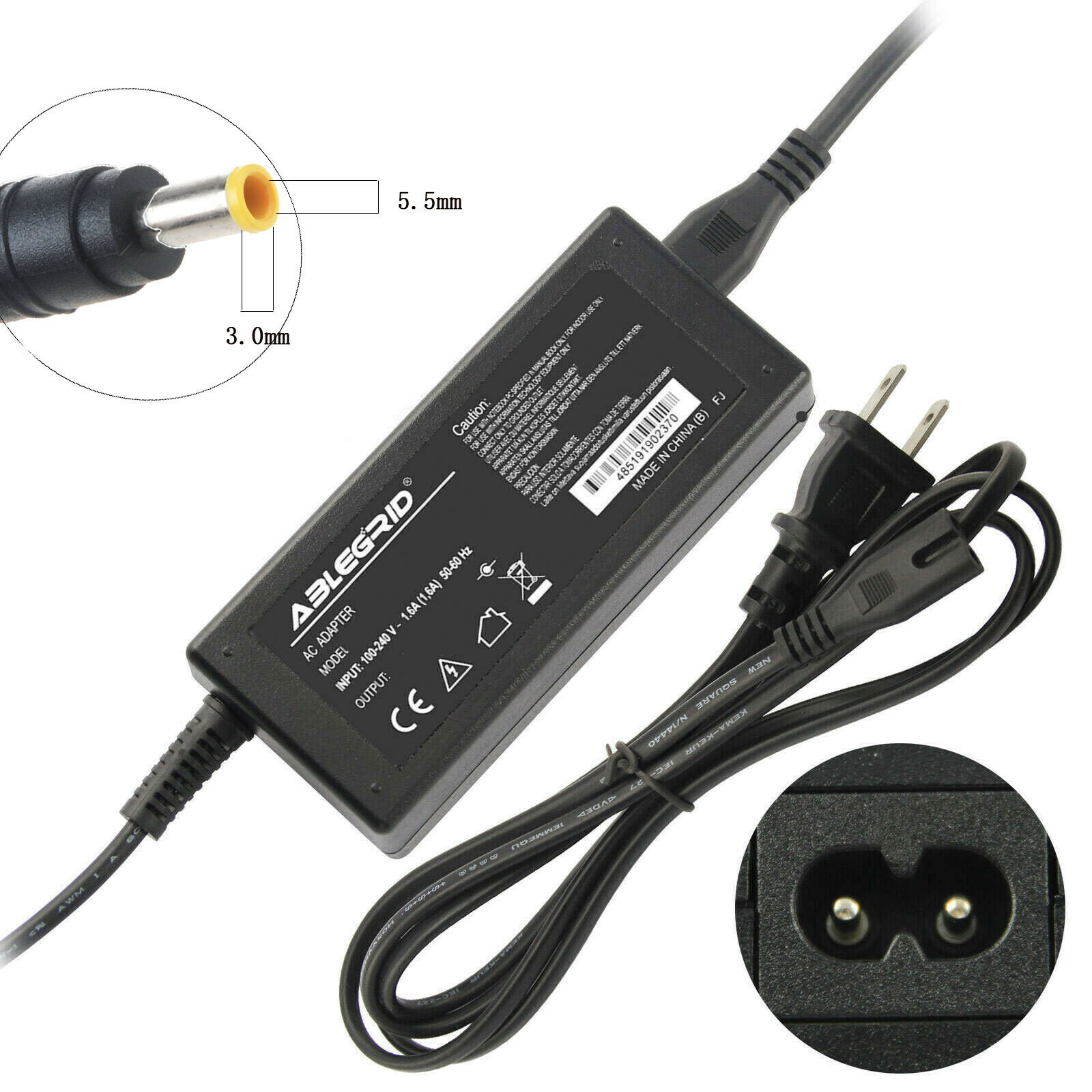 AC Adapter Charger For Samsung Q430 R430 R440 R478 R480 R523 R538 R580 R730 R780