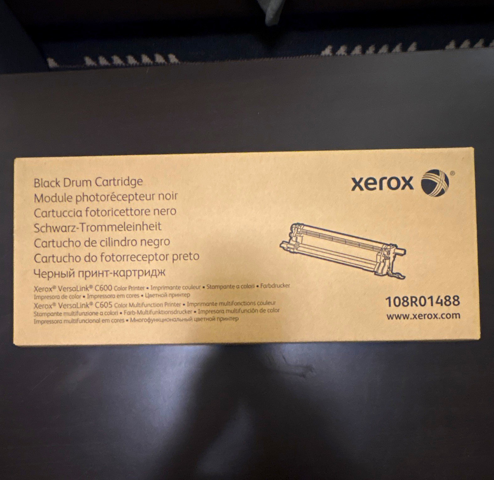 Genuine Xerox 108R01488 Black Drum Cartridge VersaLink C600 C605 NEW OEM