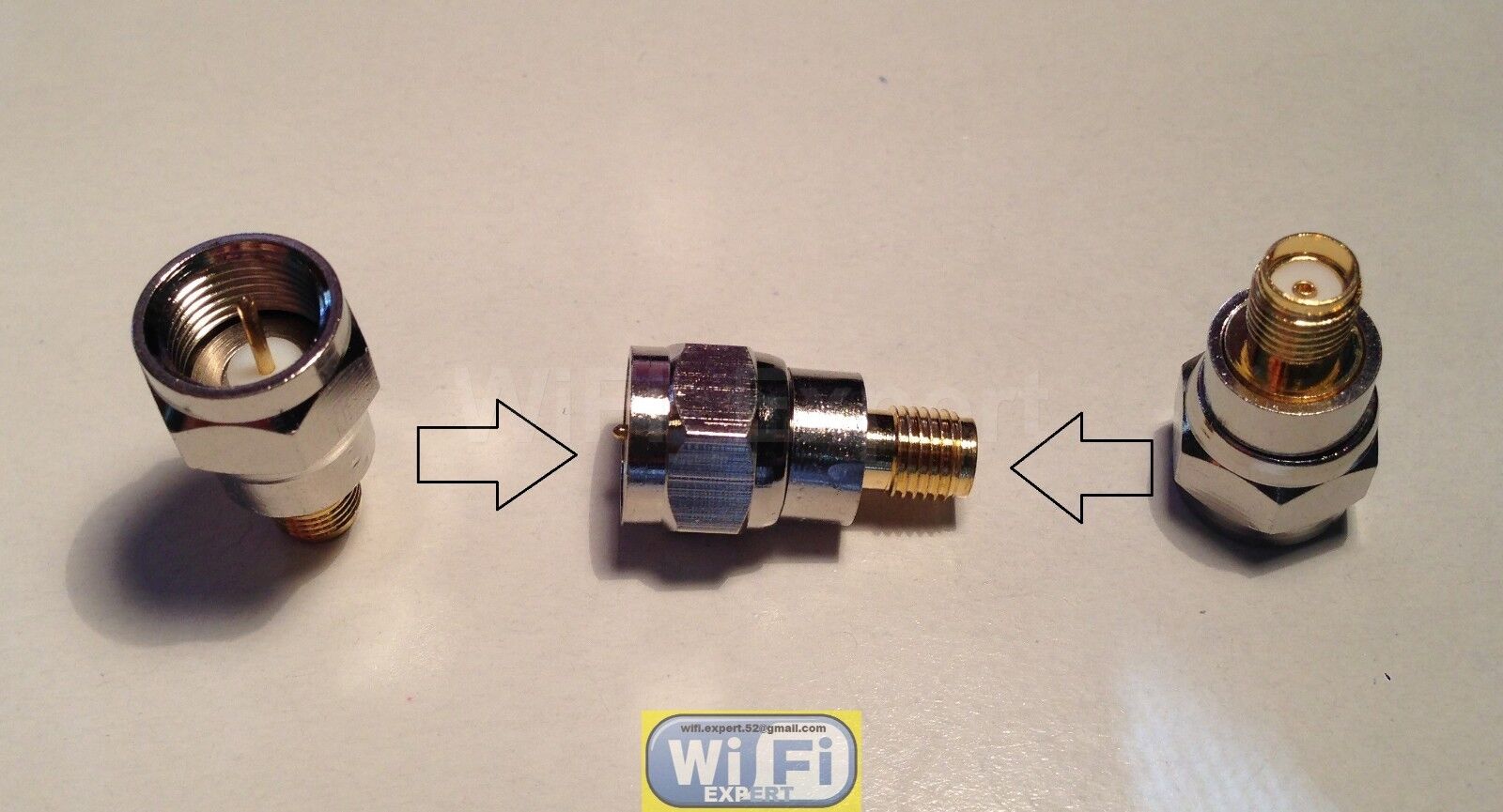 F Type Male Jack to SMA Female Plug Straight Adapter RF Connector Converter