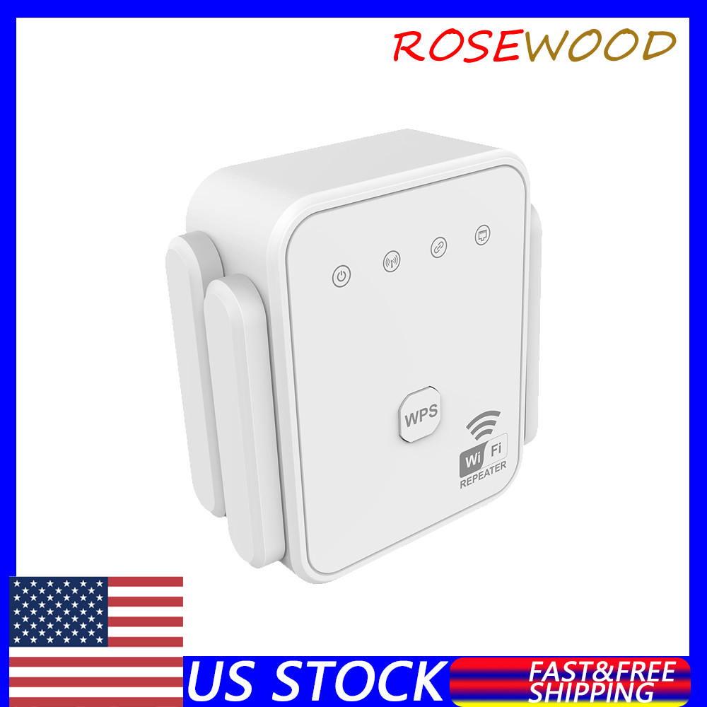 300M WiFi Extender Repeater Amplifier 2.4GHz Enhancer Booster 4-Antennas