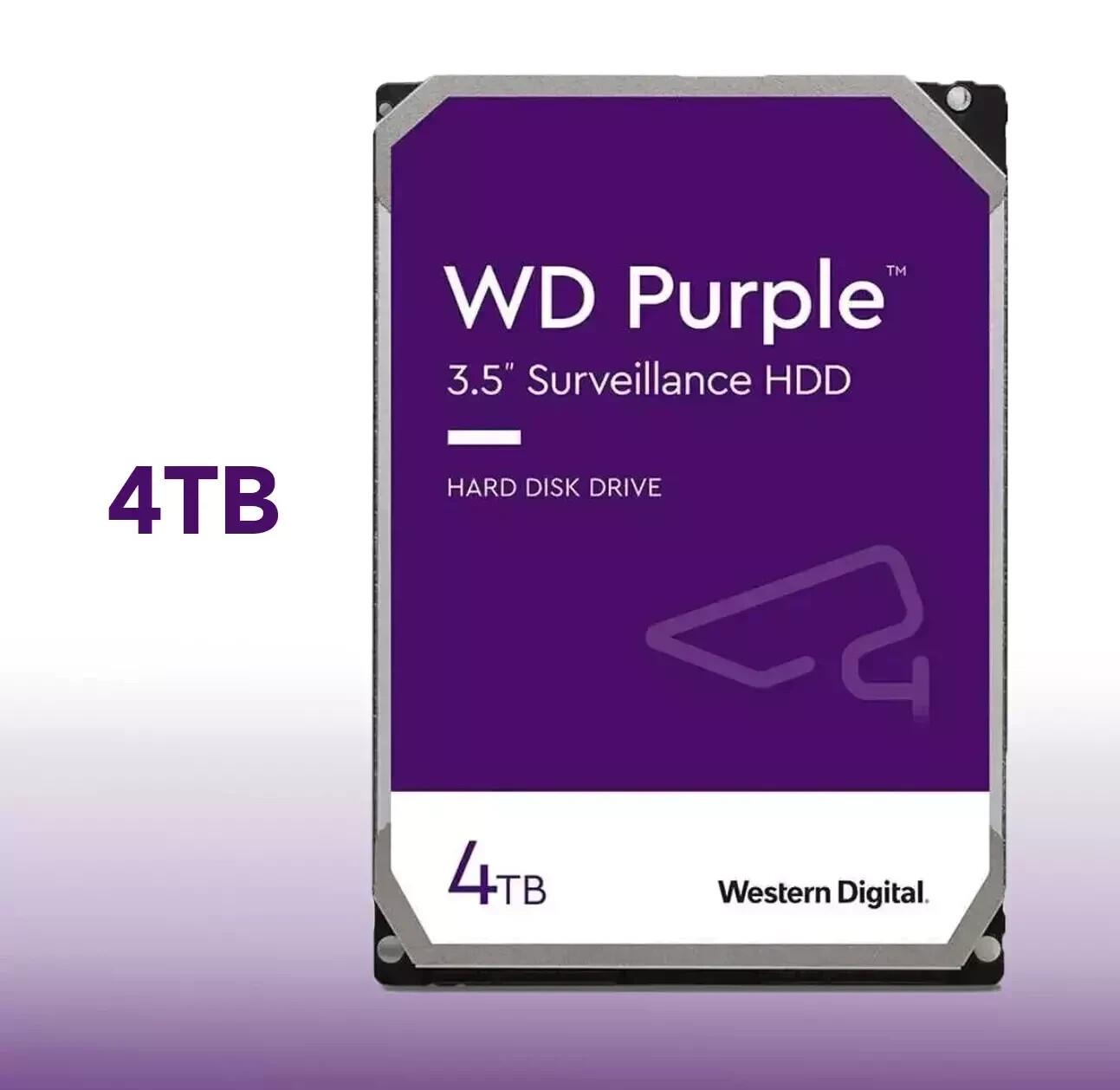 WD Purple 4 TB Surveillance HDD SATA lll 5400 RPM Internal Hard Drive WD40PURZ
