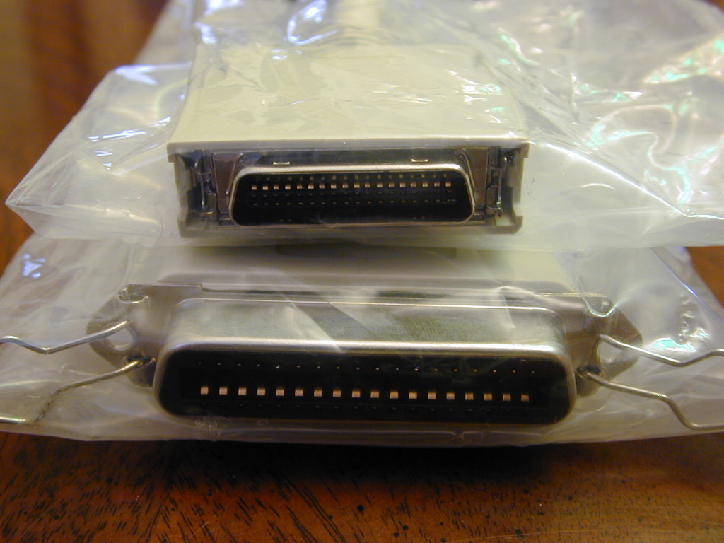CABLE ADAPTER: Centronics Female C36F Micro Male MC36M Computer Printer HDD Cord
